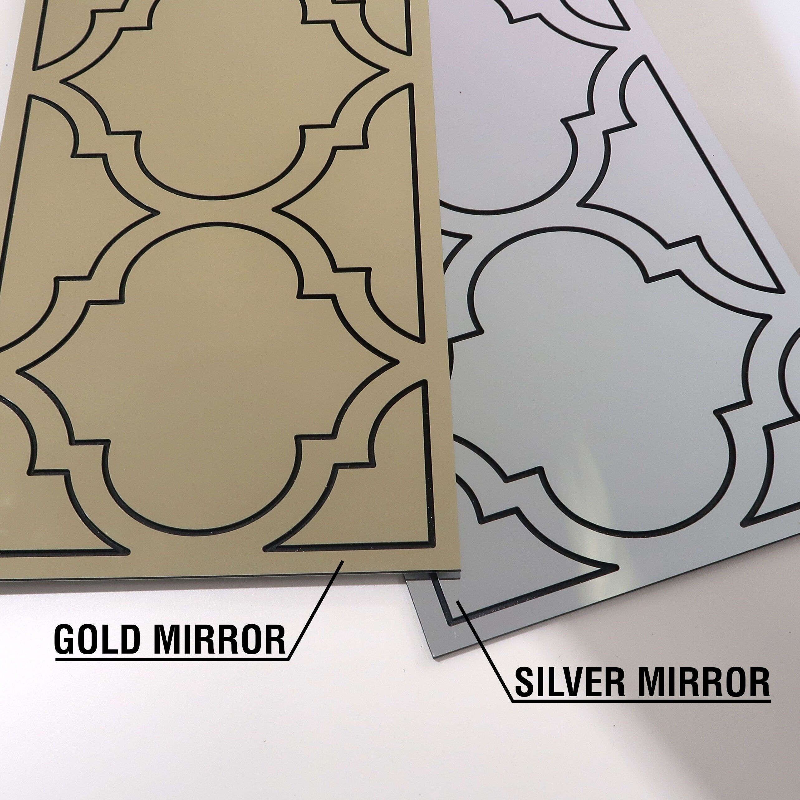 Mirror Trellis Furniture Appliques, DIY Makeover, Mirrored Furniture, Malm Kits, SKU:TRMIBL-2