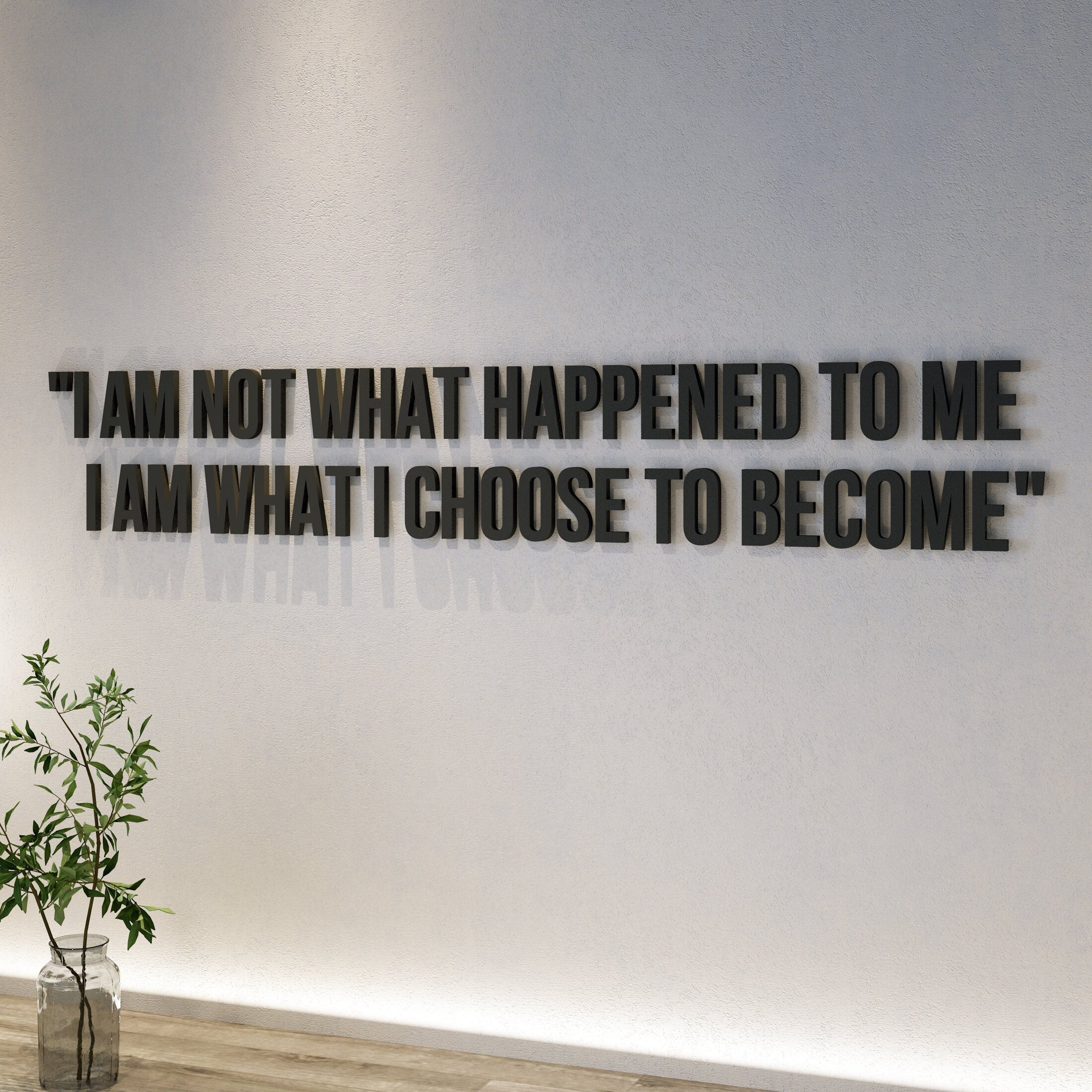 I am not what happened to me, I am what I choose to become, Inspirational Quotes, Office Decor, SKU:ICTB-0