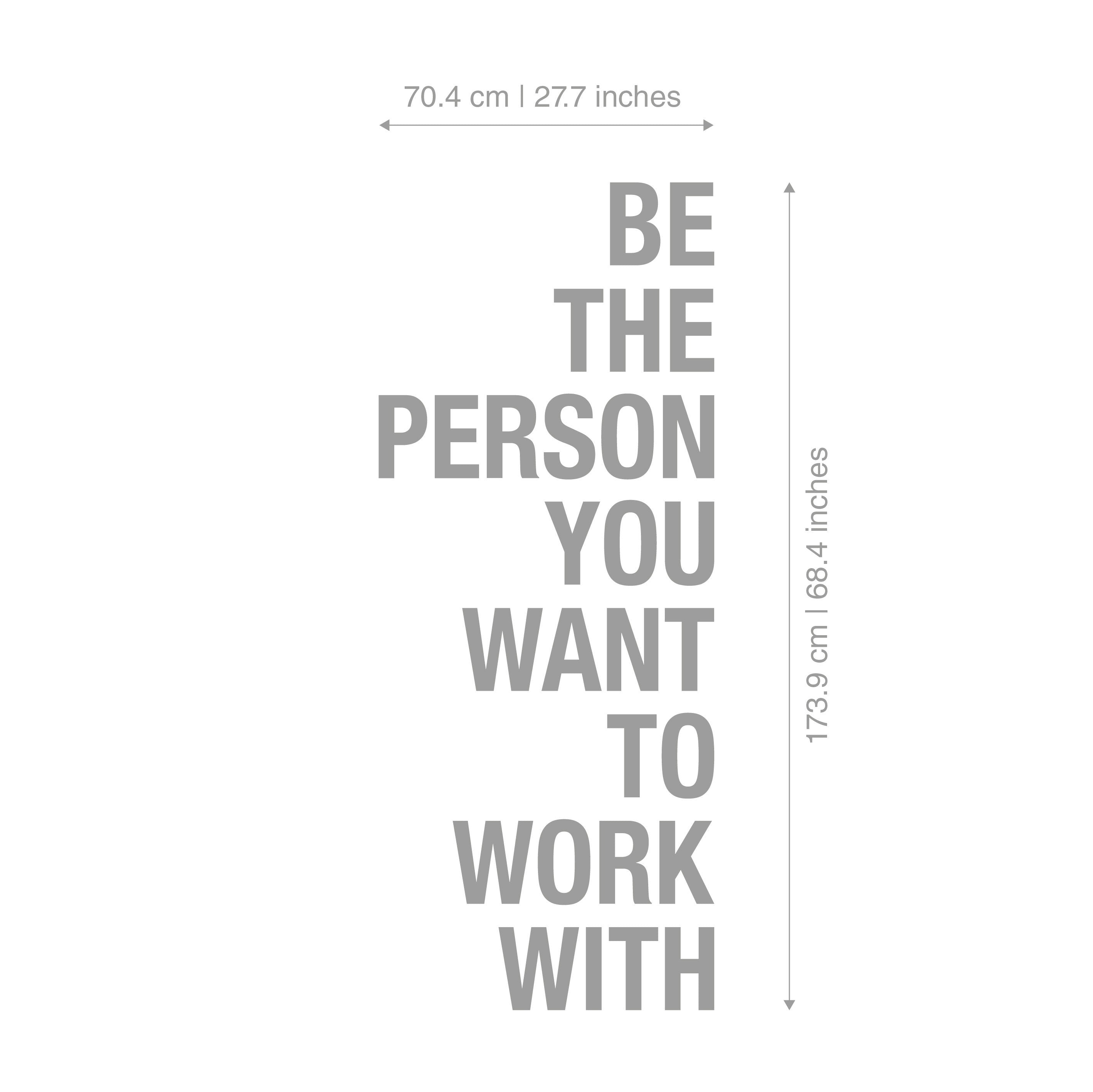 Be the Person You Want to Work with, 3D Quote Letters, Inspirational Quotes, Functional Office Décor, SKU:BETP-2