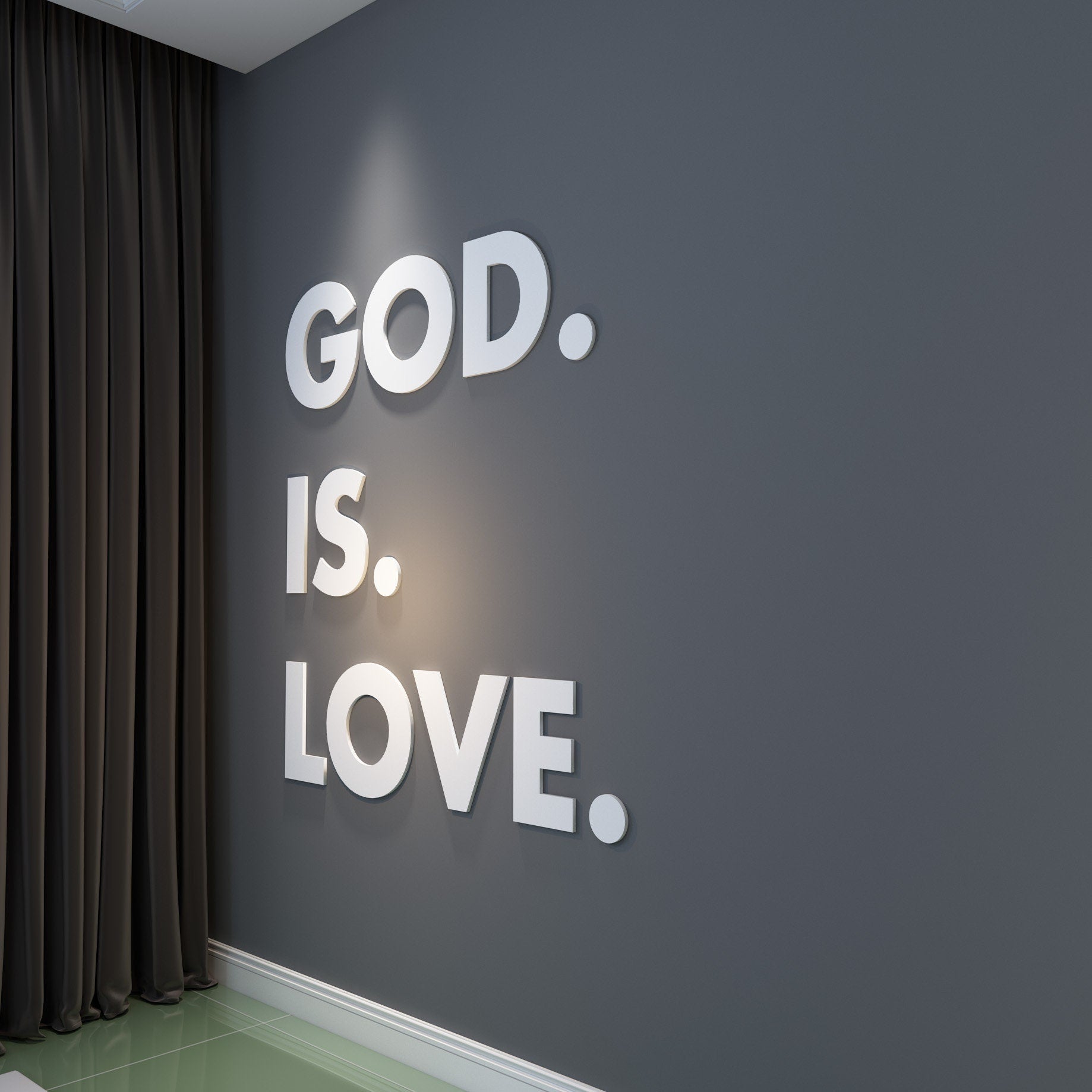 God is Love Wall Art Sign, Bible Verse Wall Art, Christian Home Decor, Home Wall Art Decor, SKU:GODL-1