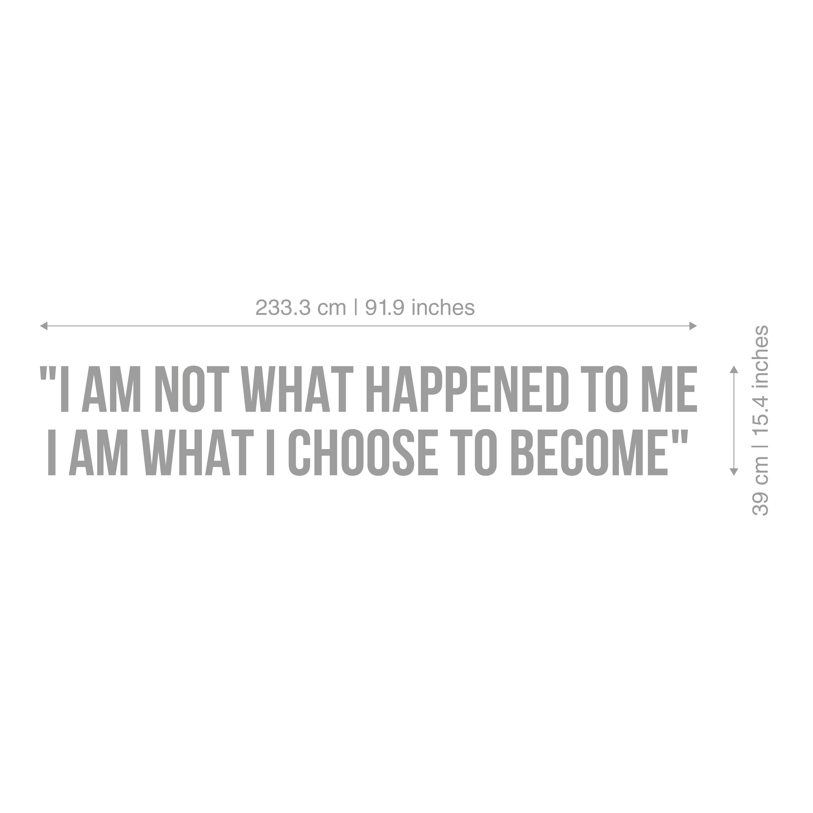 I am not what happened to me, I am what I choose to become, Inspirational Quotes, Office Decor, SKU:ICTB-2