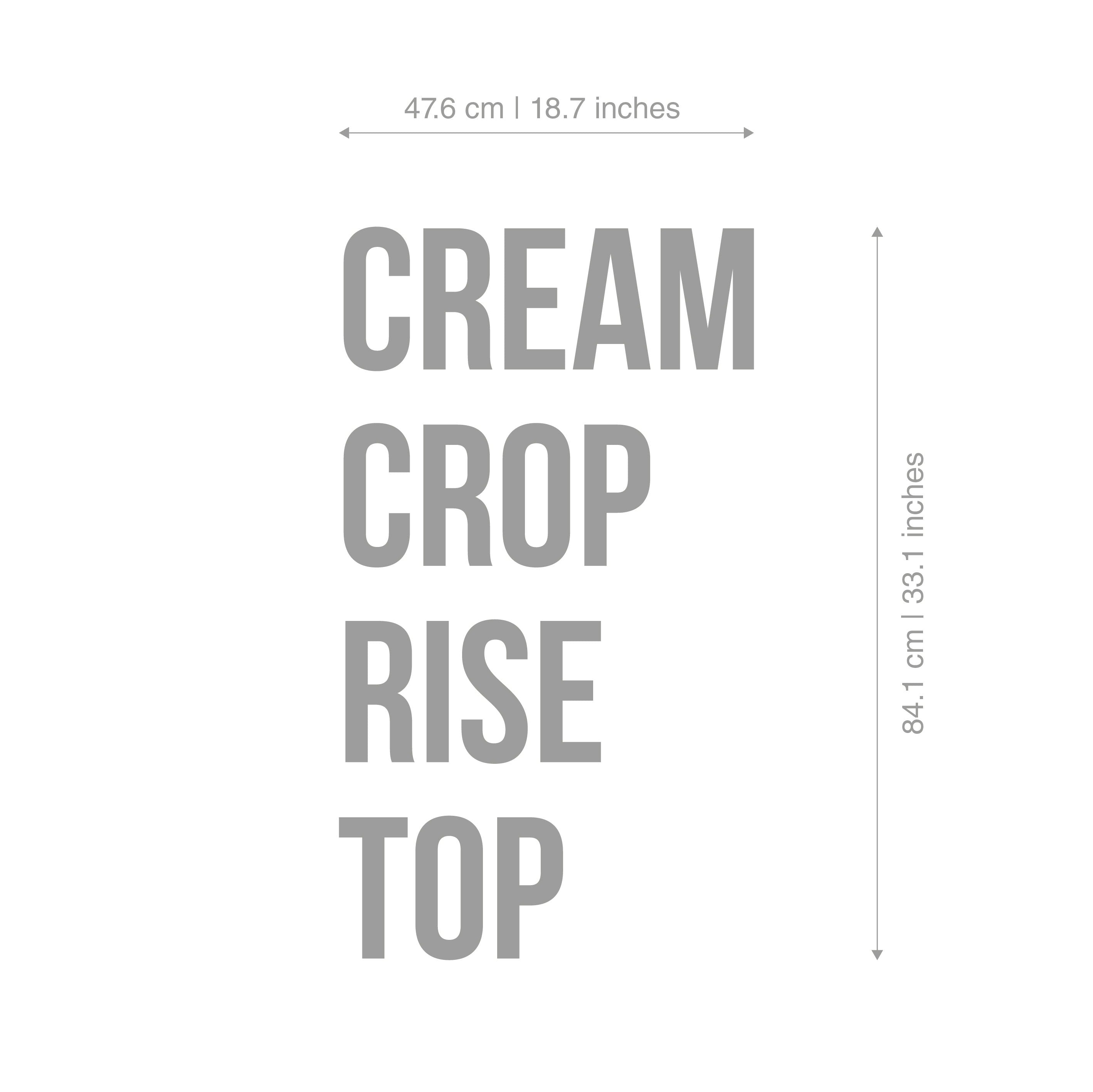 Cream Crop Rise Top, 3D Quote Letters, Inspirational Quotes, Quote Wall Sign, SKU:CCRT-2