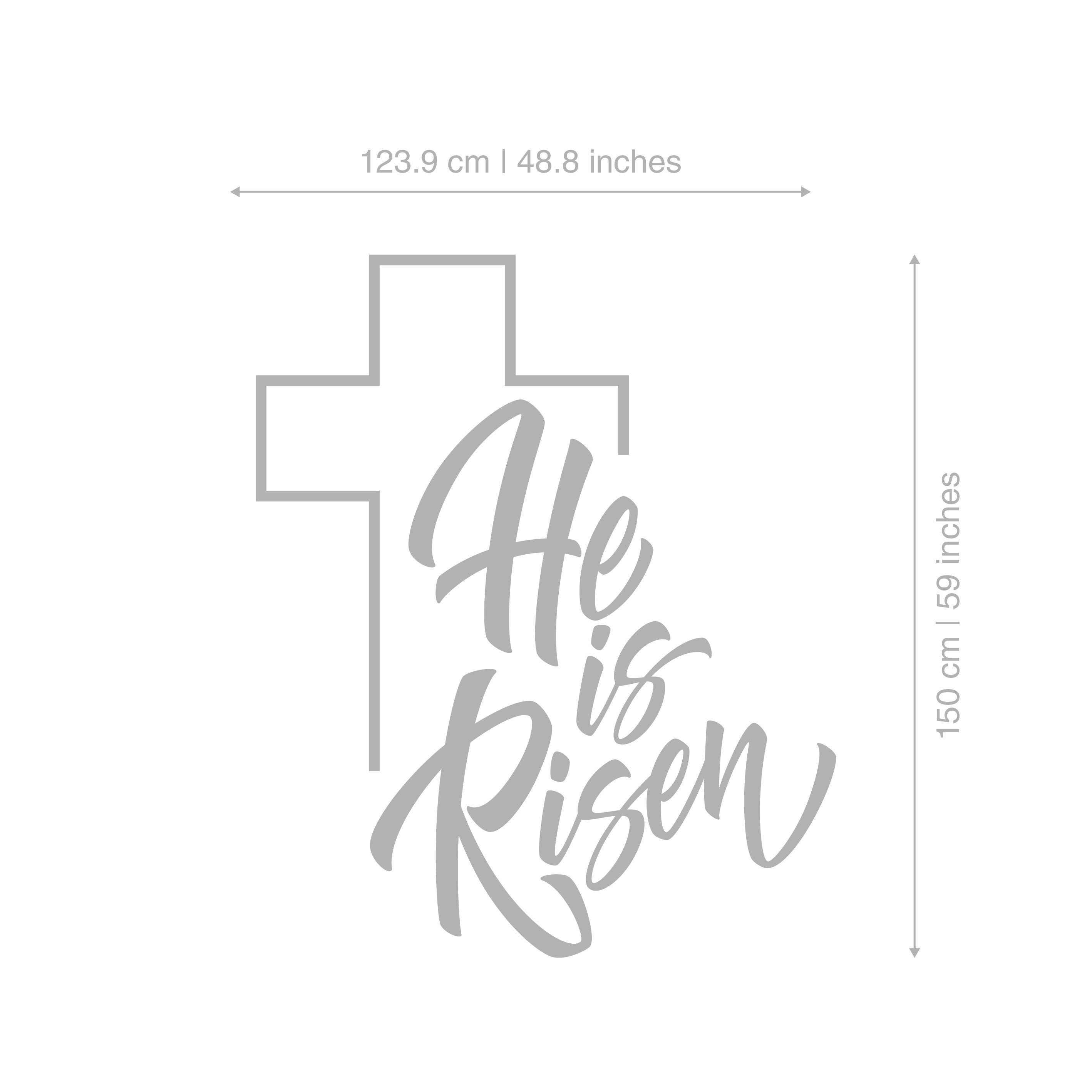 He is Risen Art, Matthew 28 6, Religious Jesus Wall Decor, Faith Christian Home Decor, Easter Decor, SKU:HIRI-2