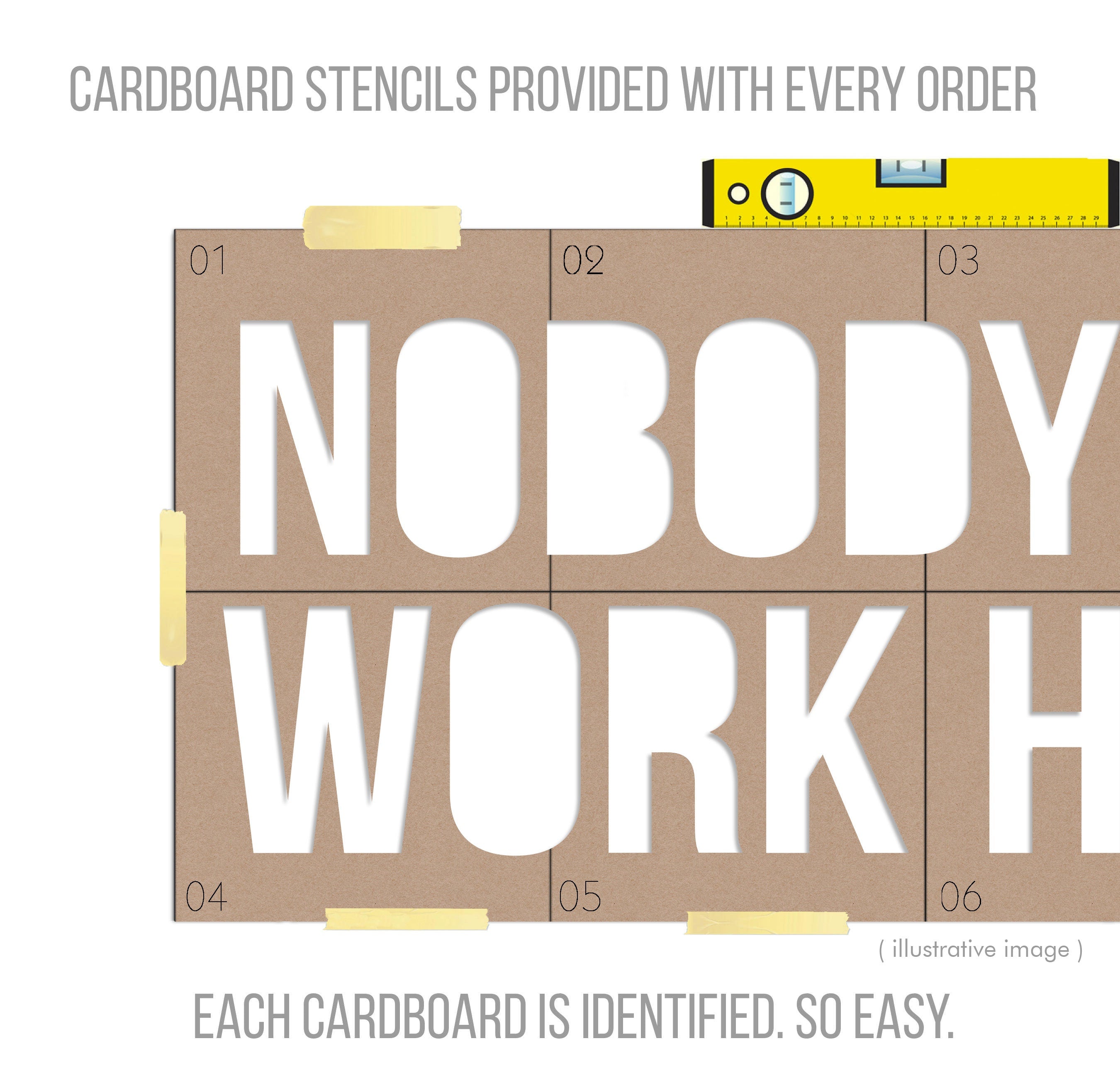 Nobody Cares Work Harder, Gym Wall Art, Motivational Quote Sign, Gym Decor Ideas, SKU:NCWH-4