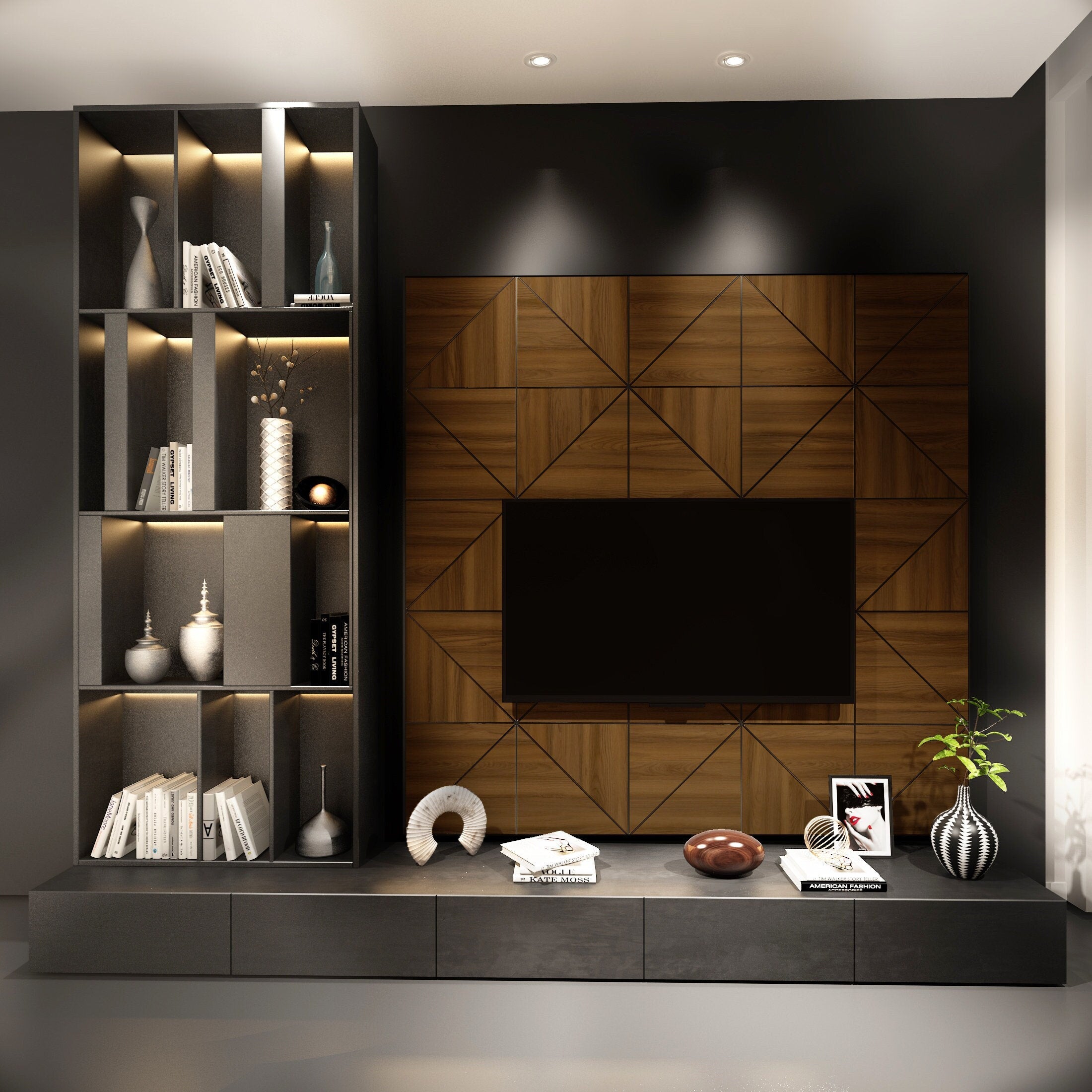 Dark Wood Decorative Panels, Wood Slat Wall Panel, 3D Wall Panels, Easy Installation, SKU:SIWO-0