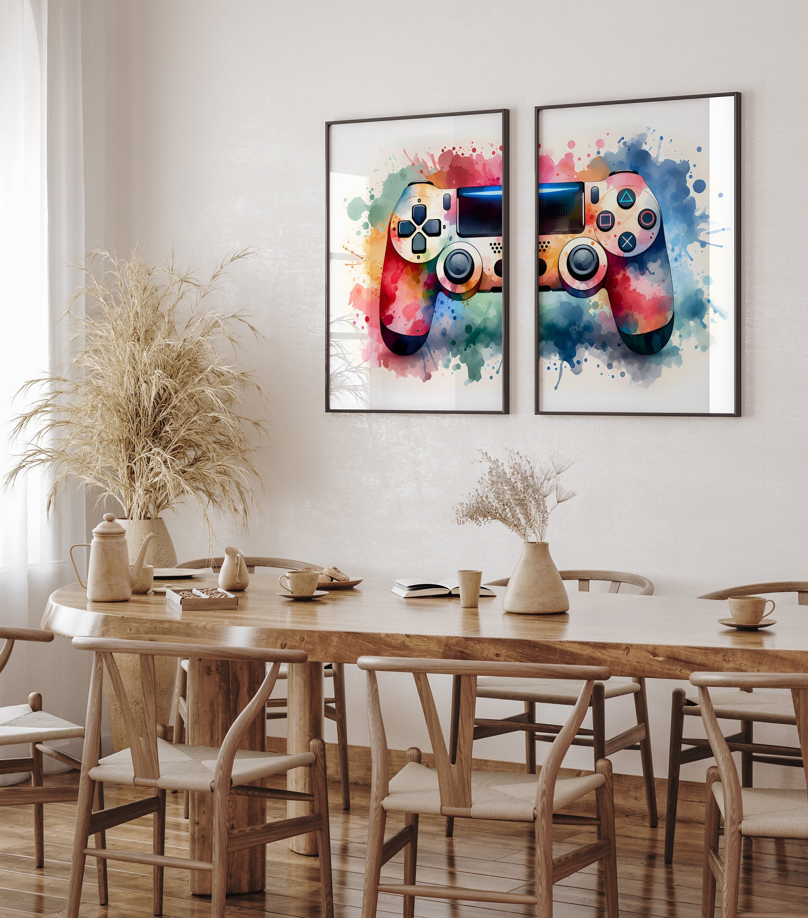 Gaming Poster 2er Set· Gaming Wandkunst · Gaming Raum Deko · Gamer Geschenk · Videospiel · Wand Deko · Esports Spiel·Deko Print· ohne Rahmen-3