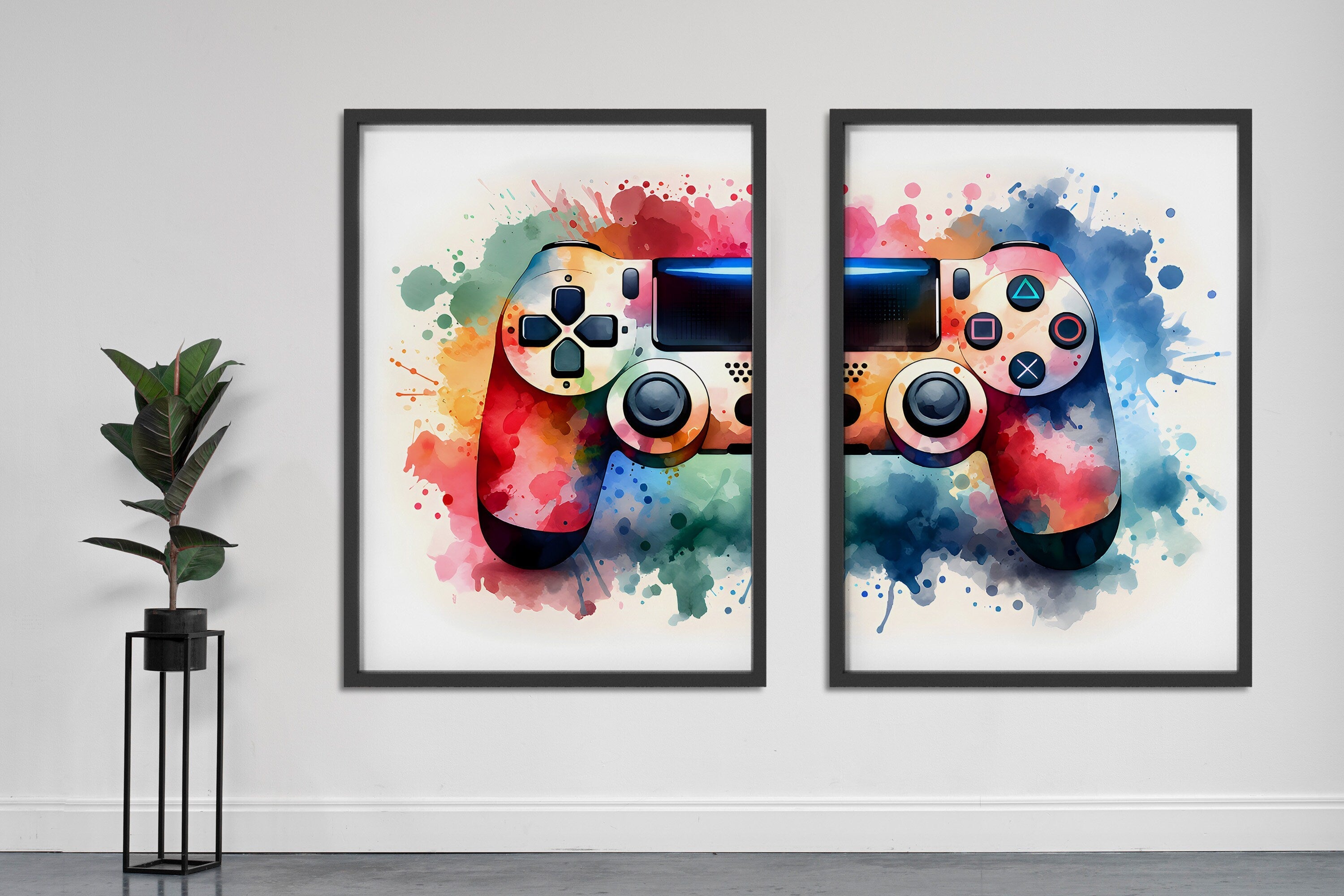 Gaming Poster 2er Set· Gaming Wandkunst · Gaming Raum Deko · Gamer Geschenk · Videospiel · Wand Deko · Esports Spiel·Deko Print· ohne Rahmen-4