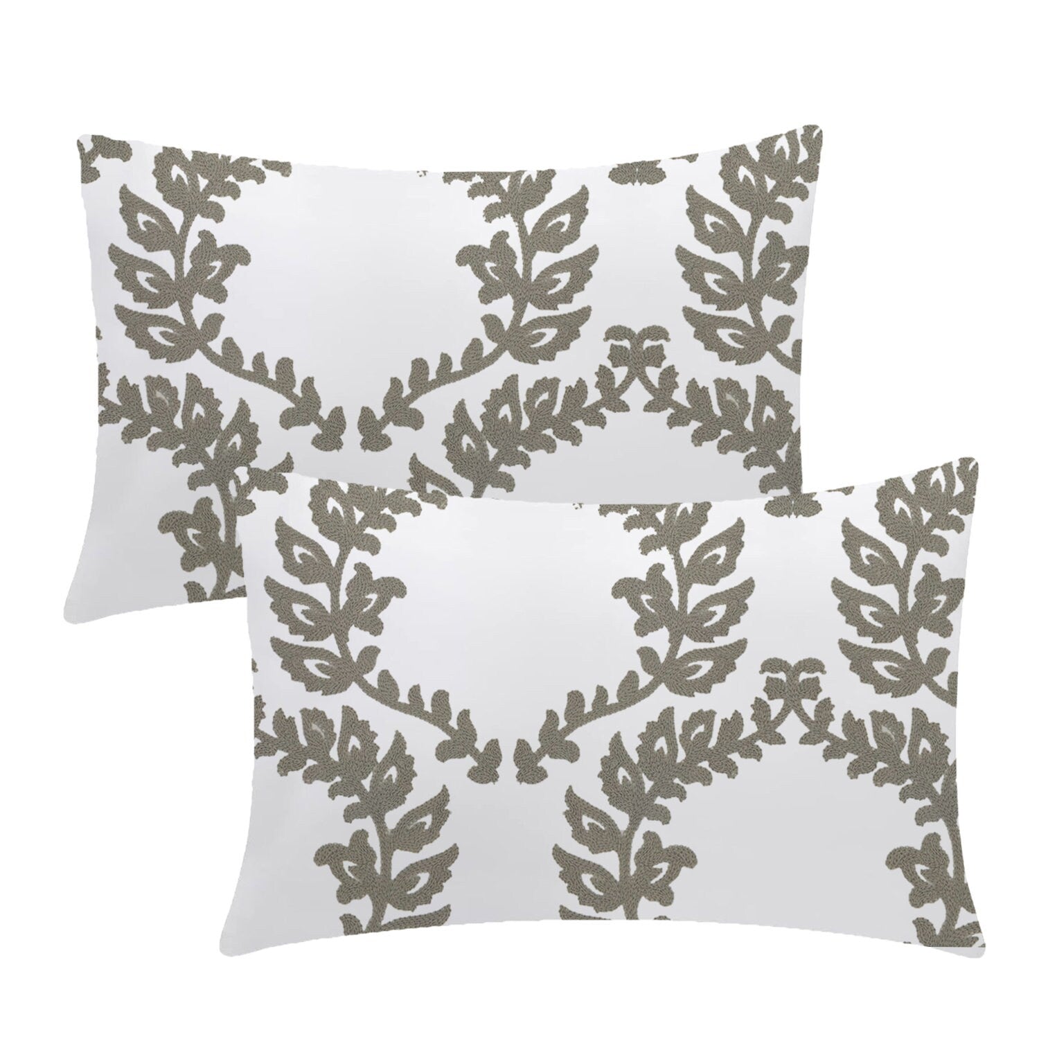 Pandora  - Set of 4 Pieces | Cotton Linen Fabric | Crewel Embroidered | Pillow/Cushion Cover Set | With or Without Insert-2