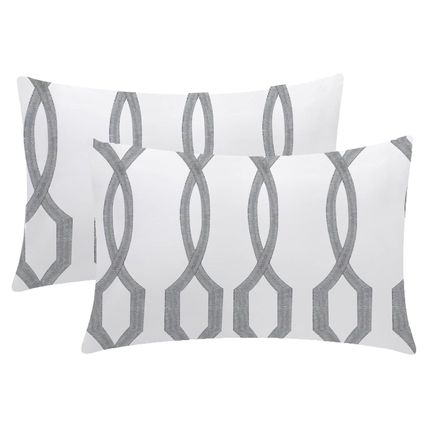 Athena  - Set of 4 Pieces | Cotton Linen Fabric | Crewel Embroidered | Pillow/Cushion Cover Set | With or Without Insert-2