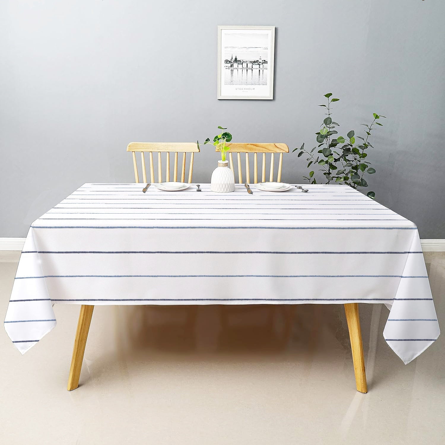 Seraphina - Crewel Embroidered Tablecloth | Linen Cotton Mix | Soft | Handmade | Cotton Linen Backing | Customisable Sizes-0