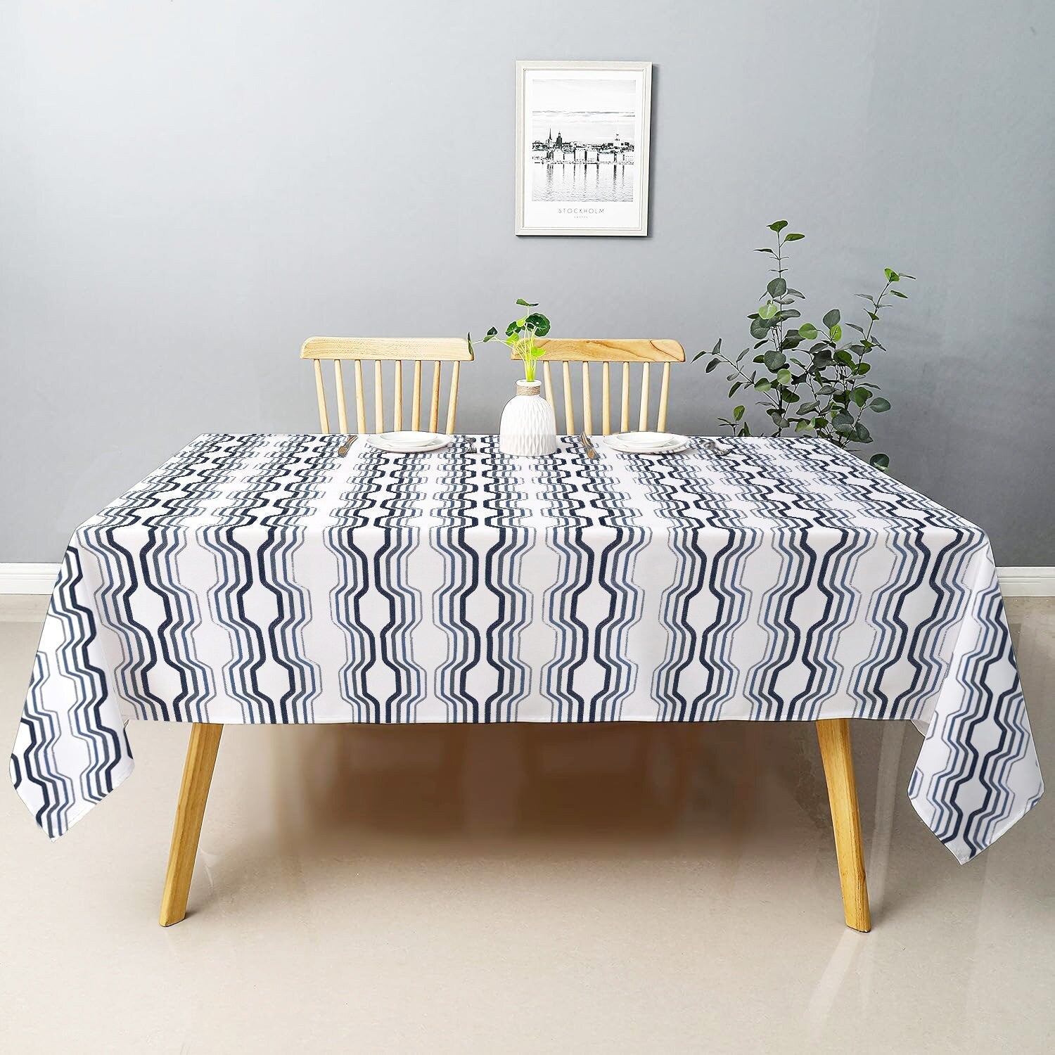 Isla - Crewel Embroidered Tablecloth | Linen Cotton Mix | Soft | Handmade | Cotton Linen Backing | Customisable Sizes-0