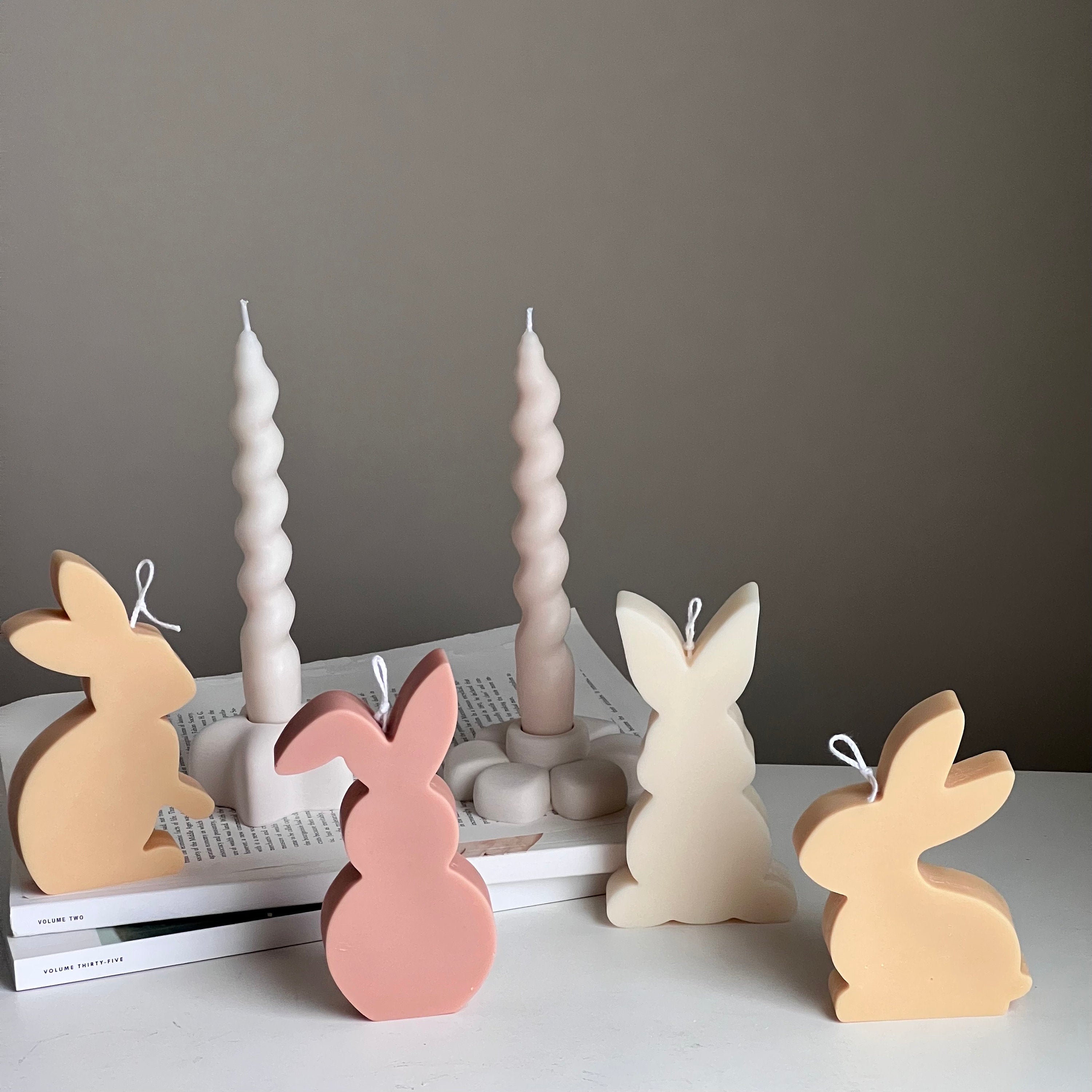 Easter Bunny Candle Set-0