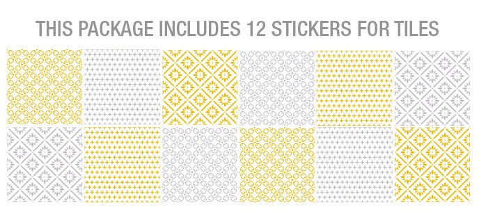 Peel and Stick Tile, Carrelage Adhésif, Fliesenaufkleber, Tile Decal, Stickers Escalier, Fliesenstickers, Fliesendeko, Pack of 24 - SKU:PACA-3