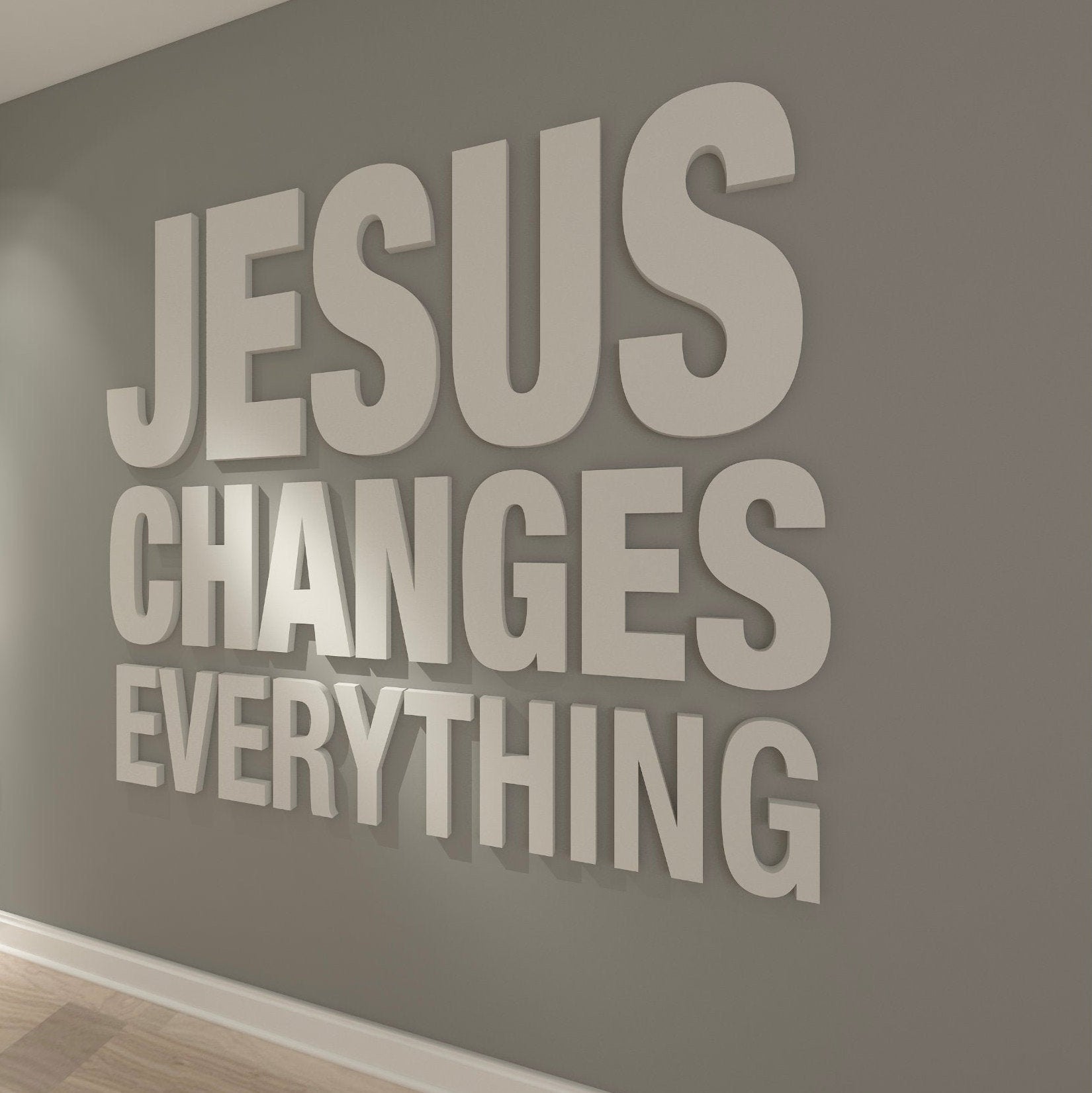 Jesus Changes Everything Wall Decor-0