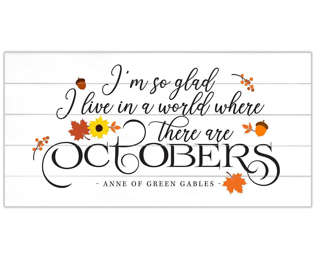 I'm So Glad, Octobers - Canvas