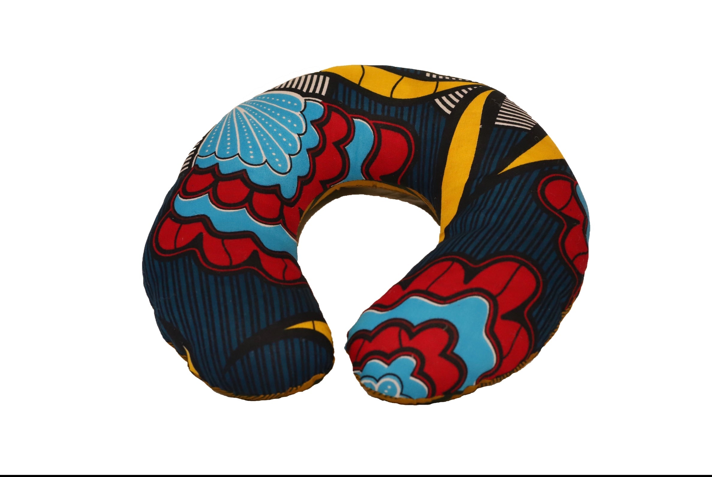 Travelling Neck Pillow - Kitenge Patch | Handmade in Tanzania-1