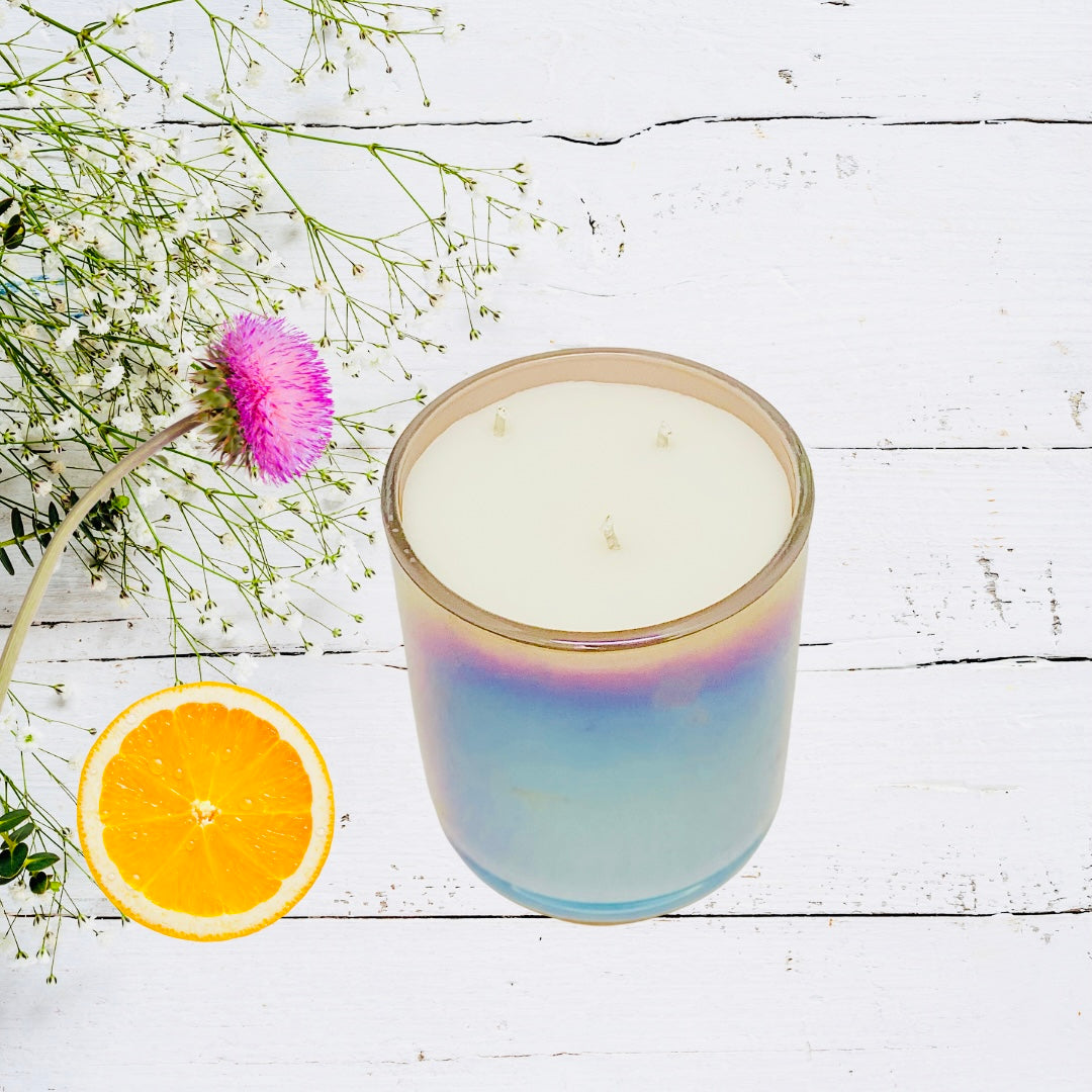 Sweet N Spicy Candle Scent Citrus Orange Floral Mush-0