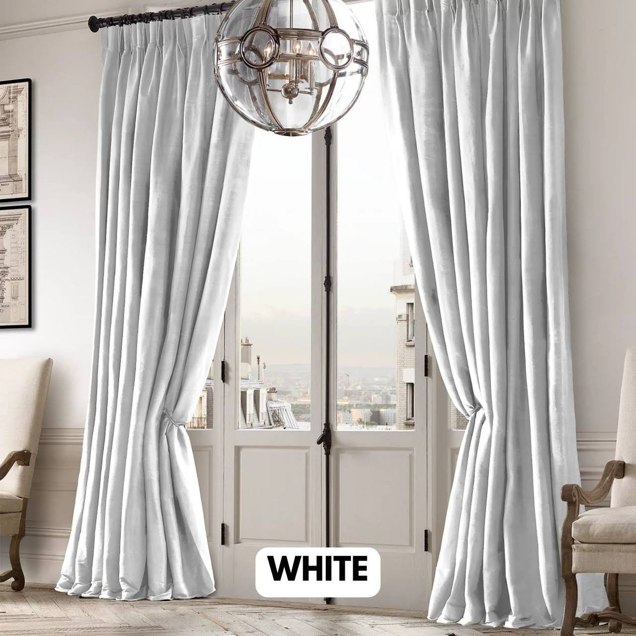Luxury Raw Silk Pinch Pleated Curtains | OEKO-TEX Certified | Made in UK | Blackout/Light Filtering-3