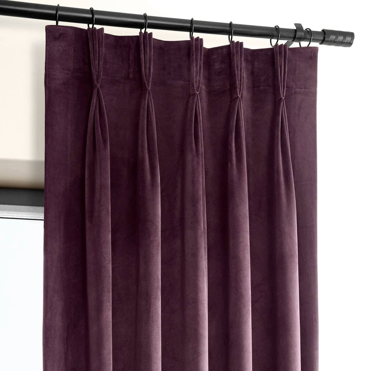 Luxury Velvet Pinch Pleat Curtains  | OEKO-Tex Certified | Blackout/Light Filtering-1