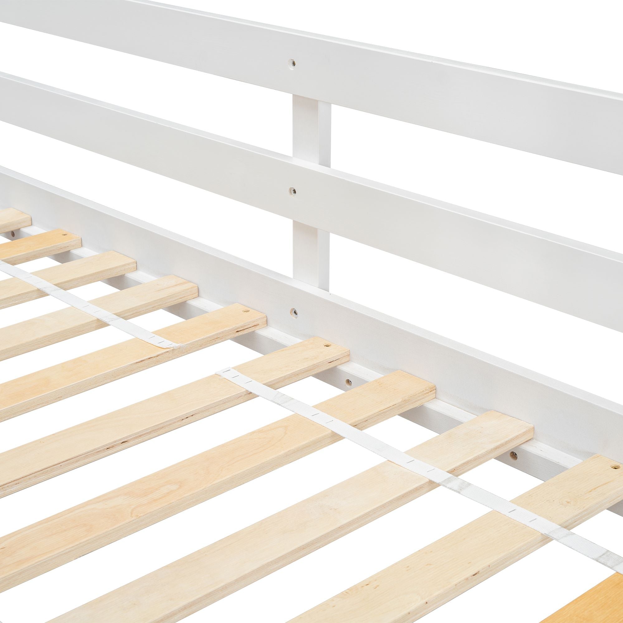 Imaginative Twin Over Twin Wood House Bunk Bed with Roof, Window, Door, Ladder in Multiple Colors | Just Better Bunk Beds