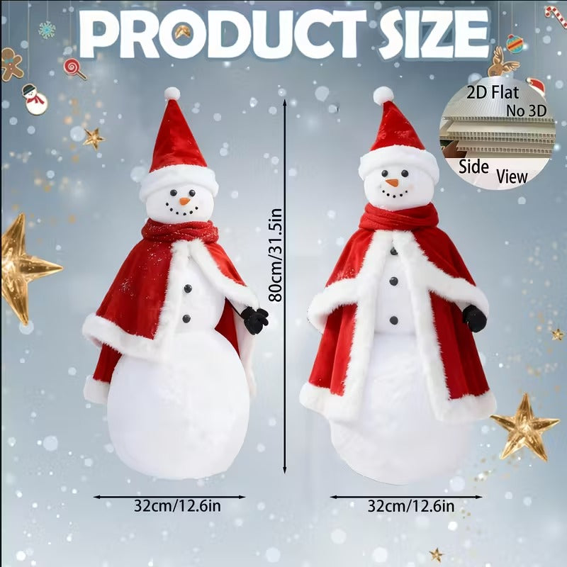 2D Flat Snowman Christmas Lawn Decoration (2pcs)-3