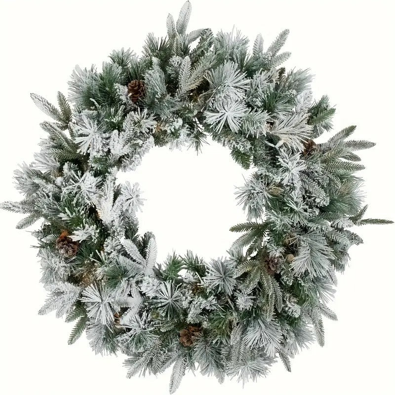 Classic Snowflake Wreath Christmas Decoration-0