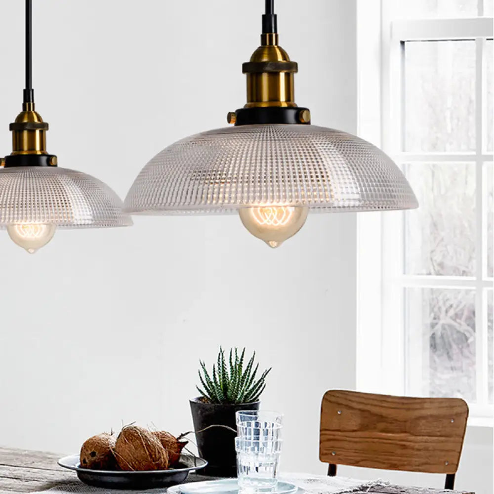 Industrial Brass Pendant Light | Kitchen Island Lighting