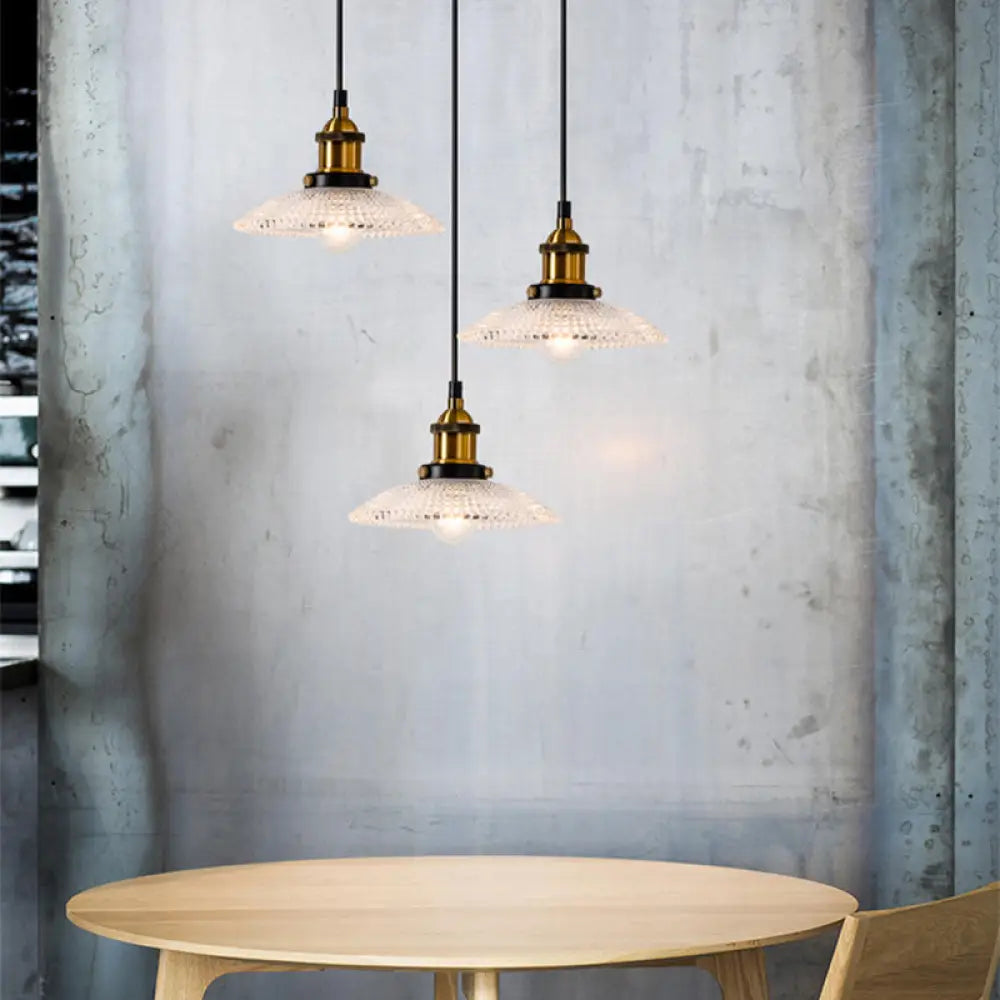 Industrial Brass Pendant Light | Kitchen Island Lighting