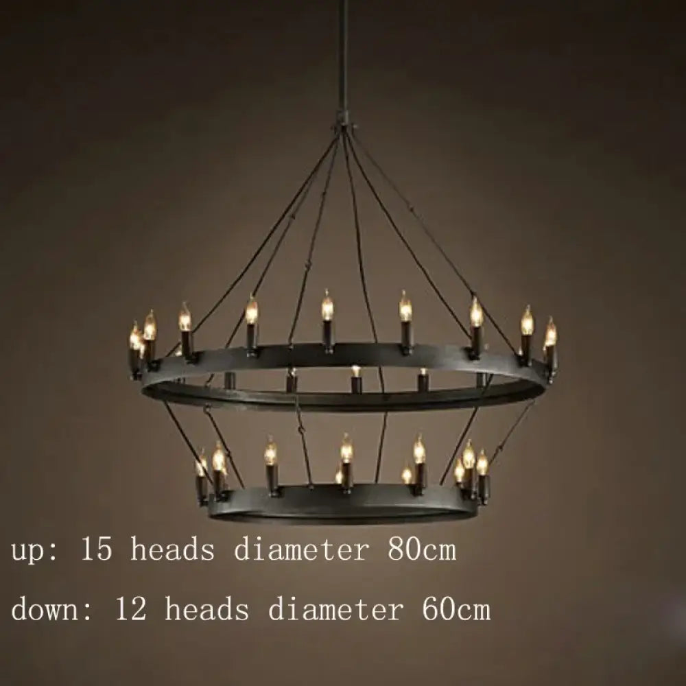 Industrial Vintage Chandelier | Dining Room Home Lighting