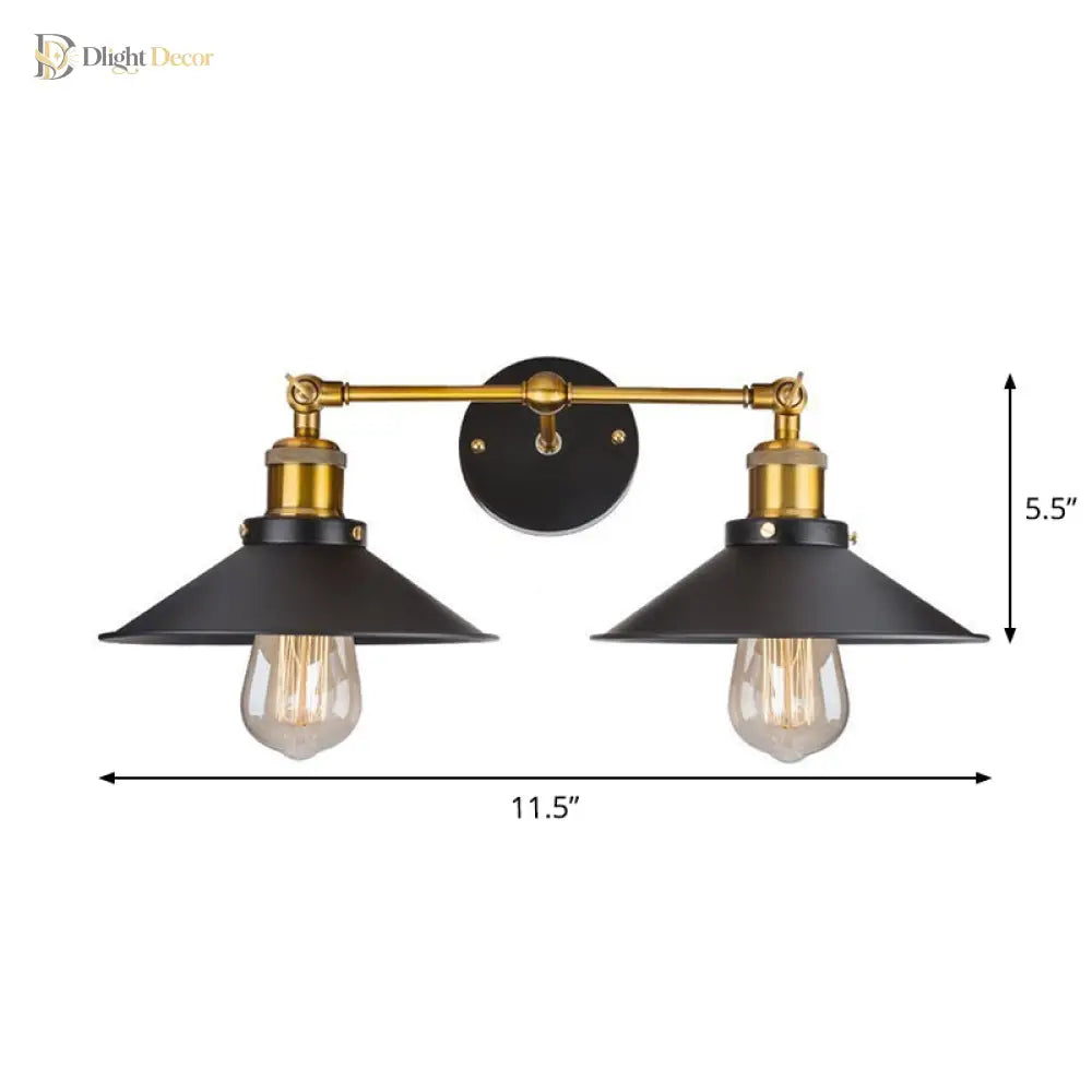 Industrial Wall Sconce | Modern Bedroom & Hallway Lighting