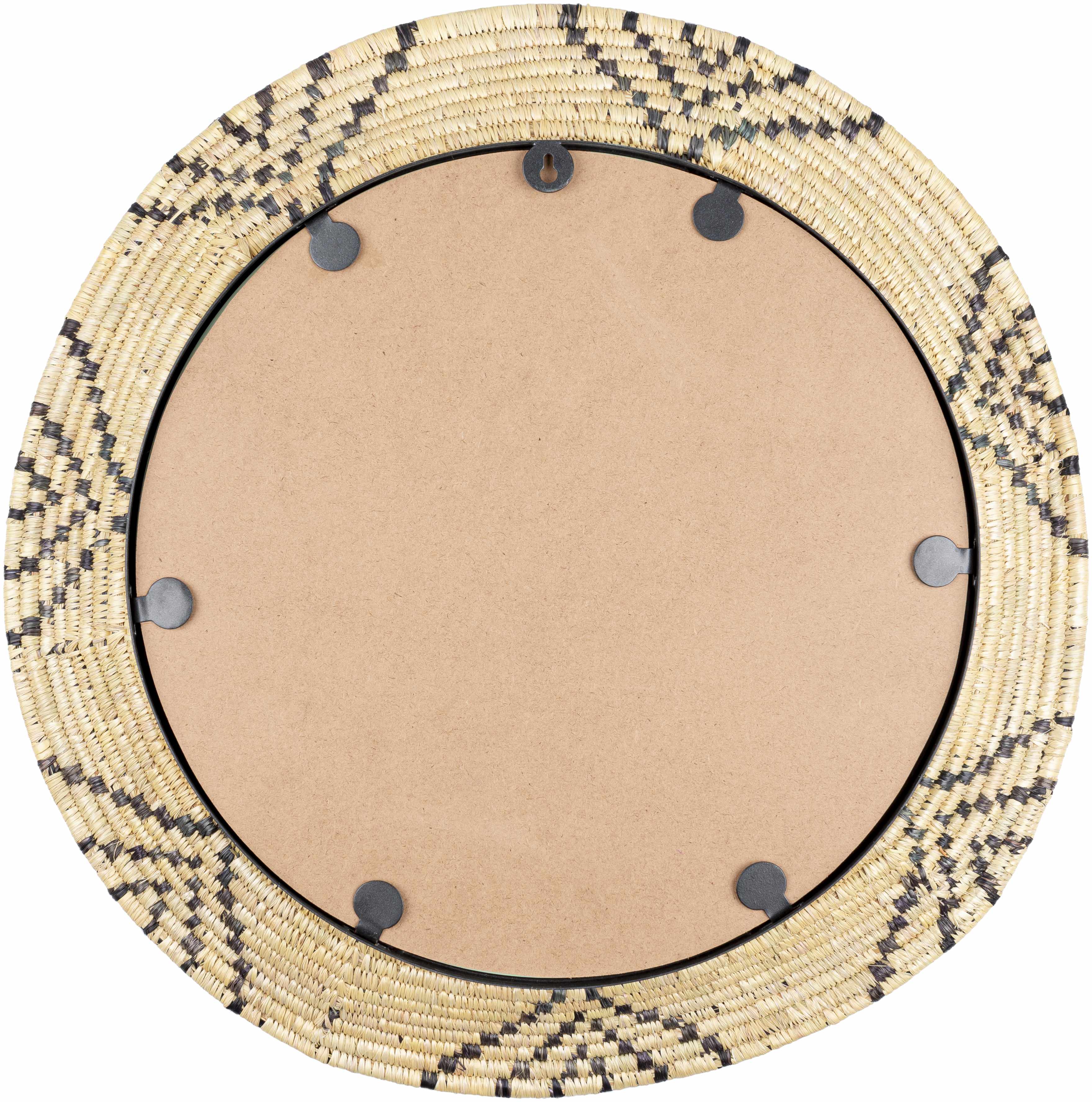 Ipilan Moonj Grass Starburst Round Mirror-4