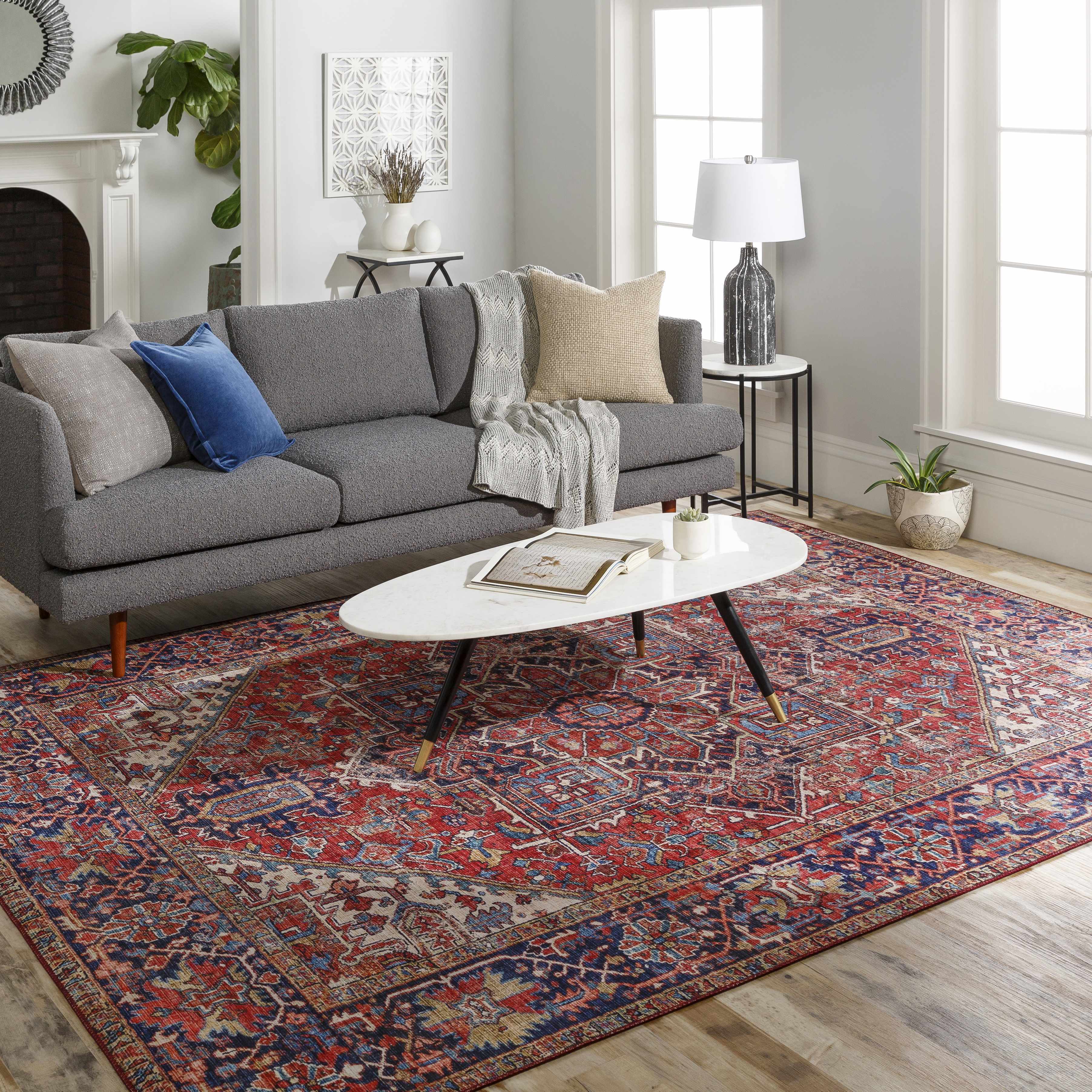 Funa Beige Square Throw Pillow-2