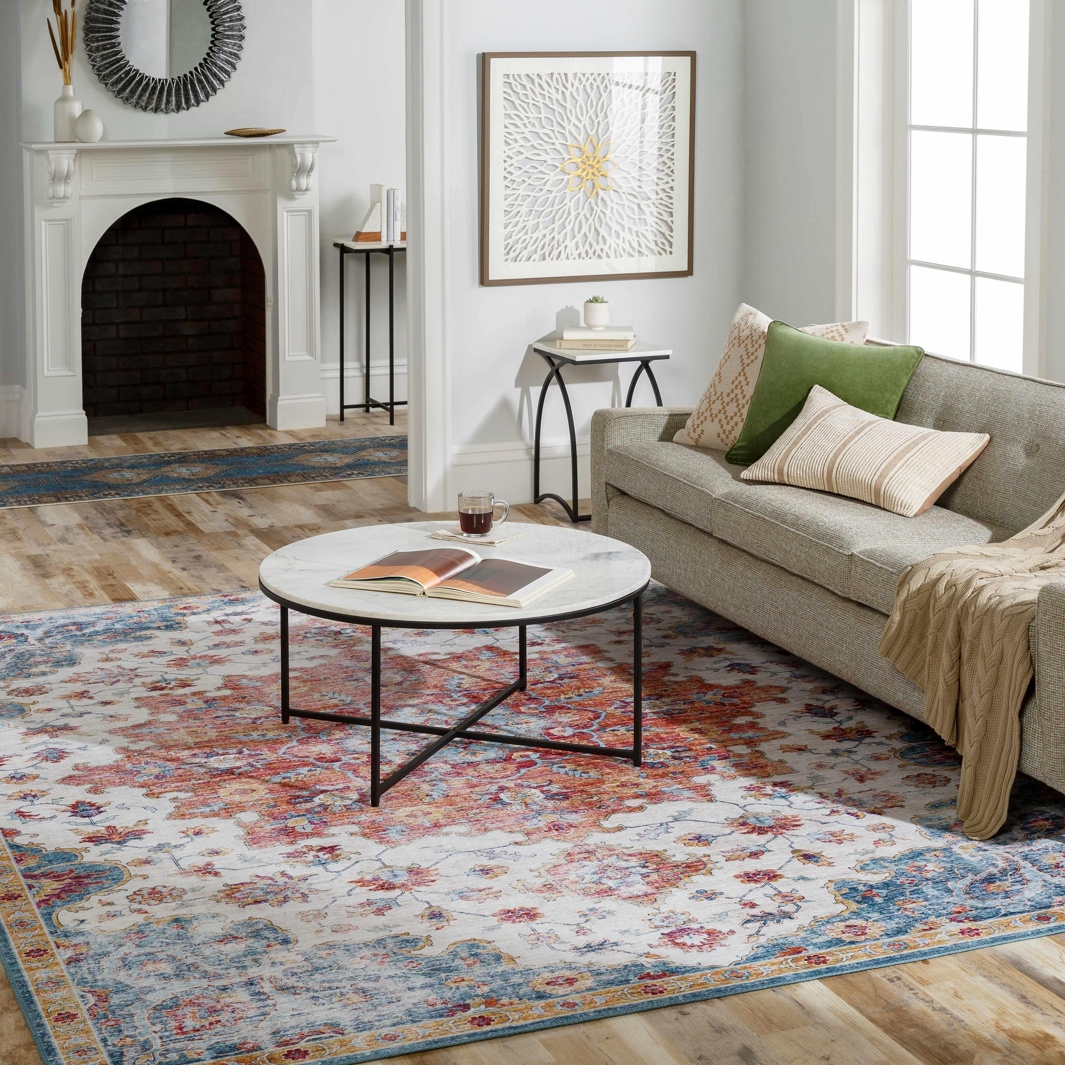 Monongah Ivory Textured Throw Pillow - PRHOMZ