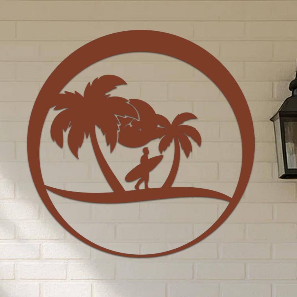 Island Surfer Circle Sign-6