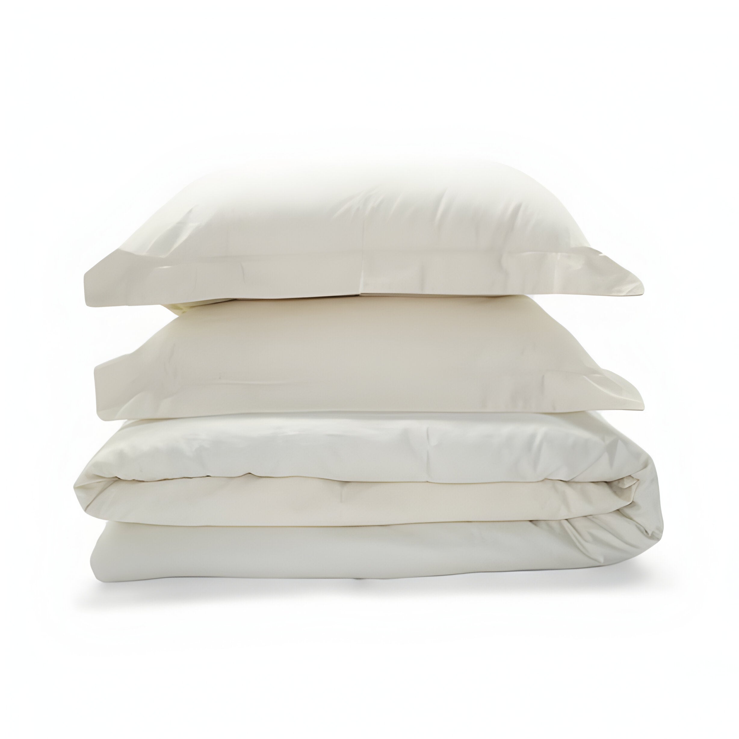 300TC Cotton Percale Solid Duvet Cover Set