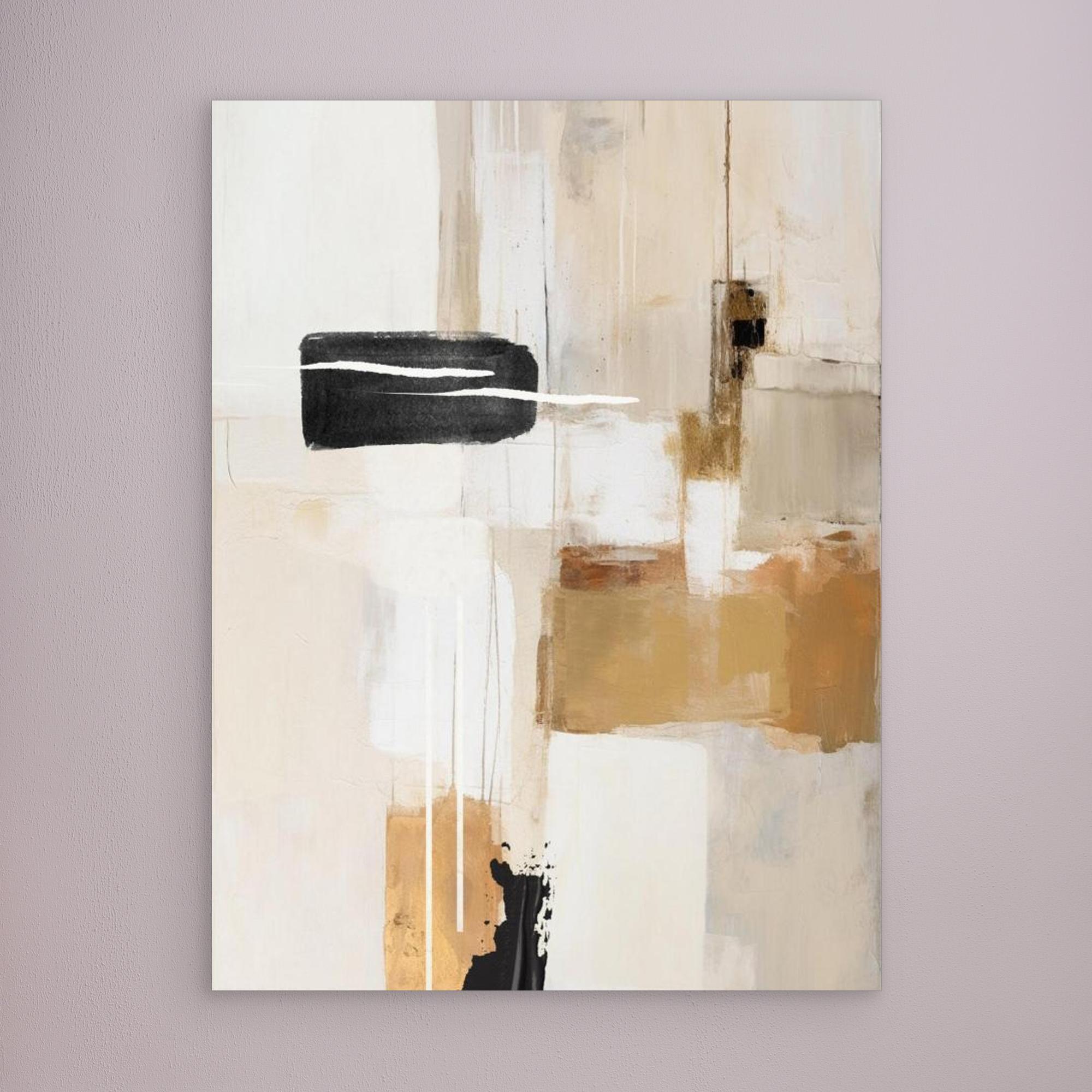 Abstract In Beige 1 by Sally Ann Moss