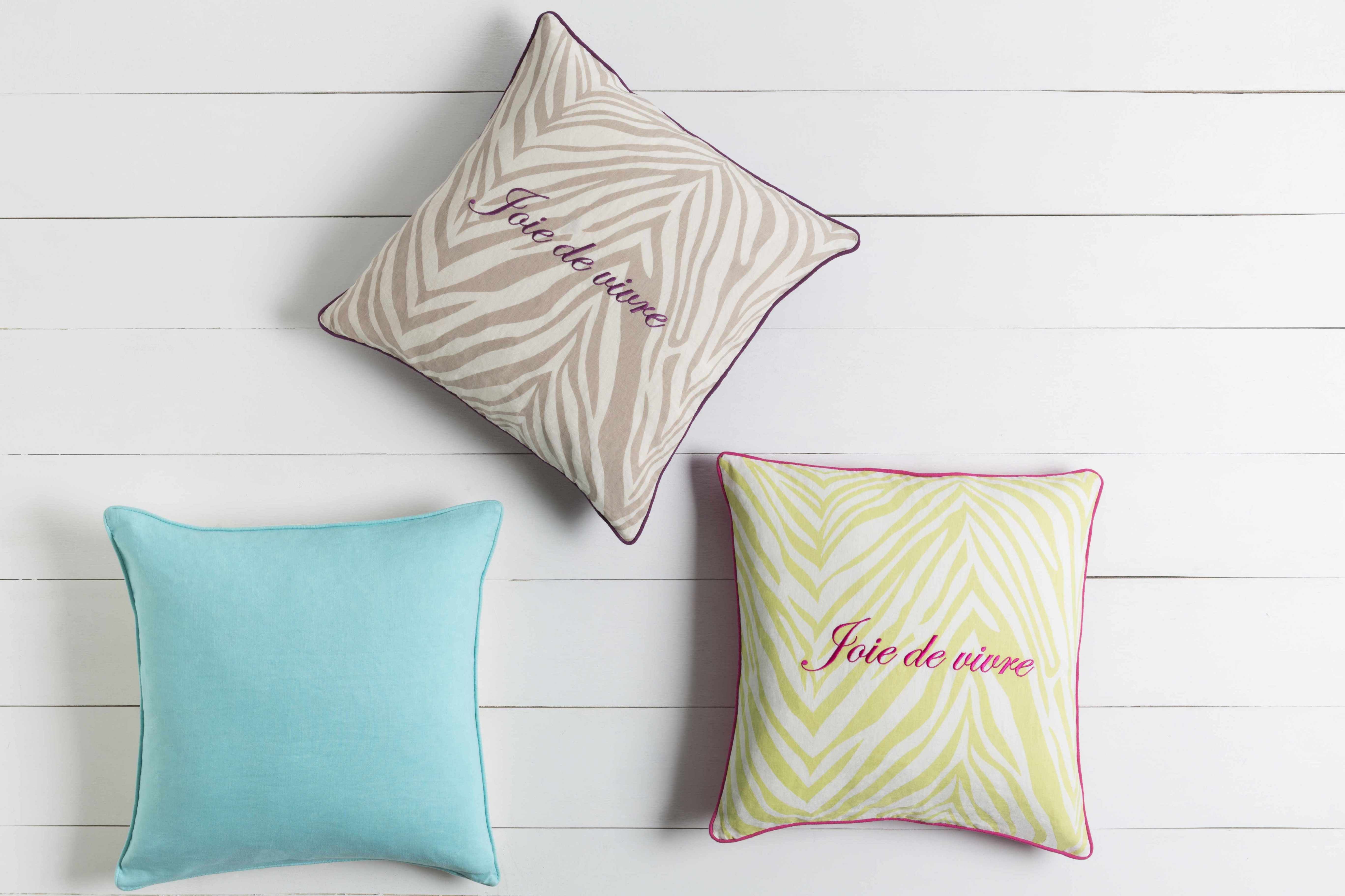 Gwydir Yellow Zebra Joie de Vivre Throw Pillow - Clearance-2