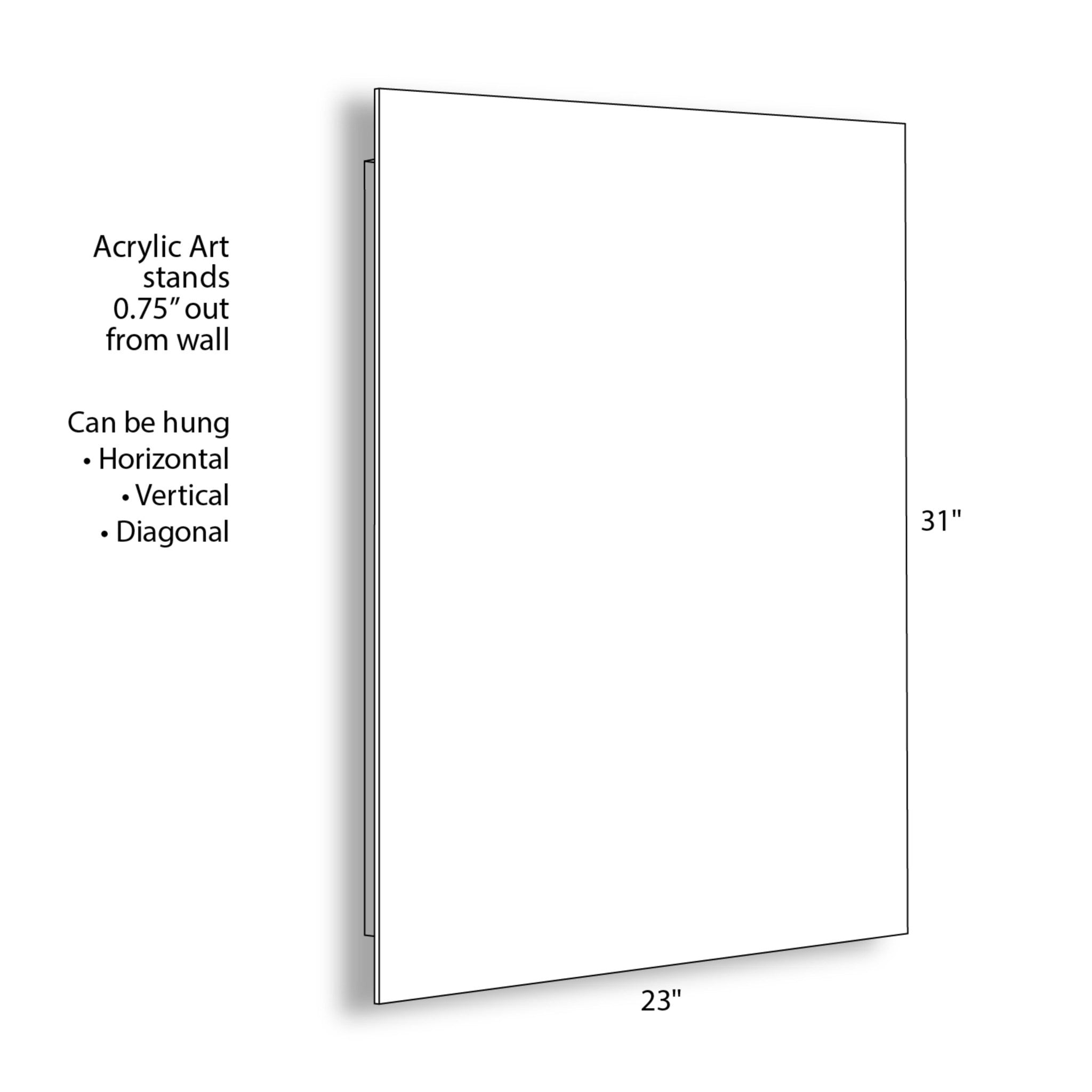 Mod Moon It’s Just a Phase Floating Acrylic Art by The Creative Bunch Studio