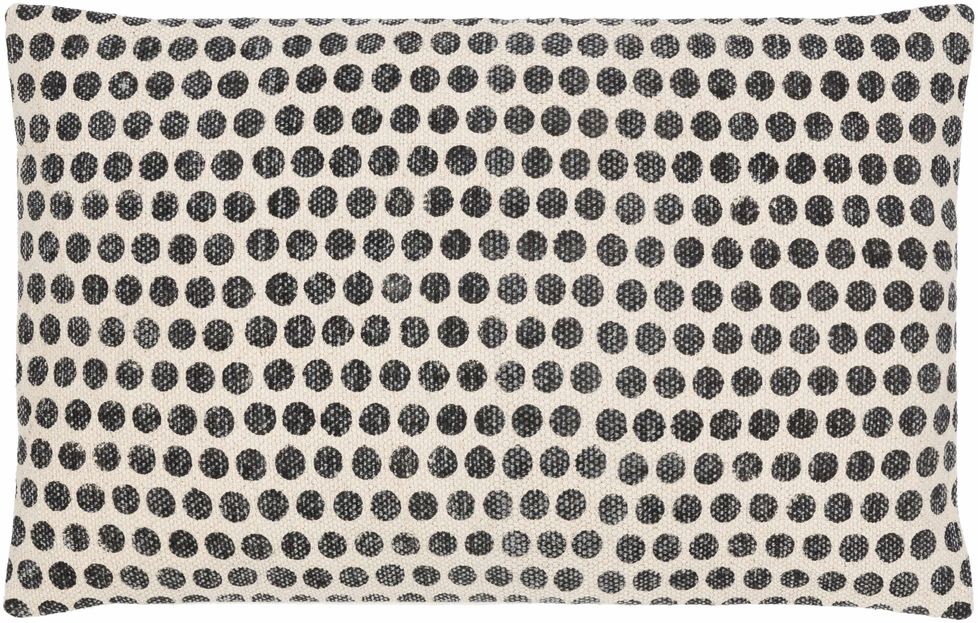 Jubasan Monochrome Dotted Cotton Throw Pillow-5