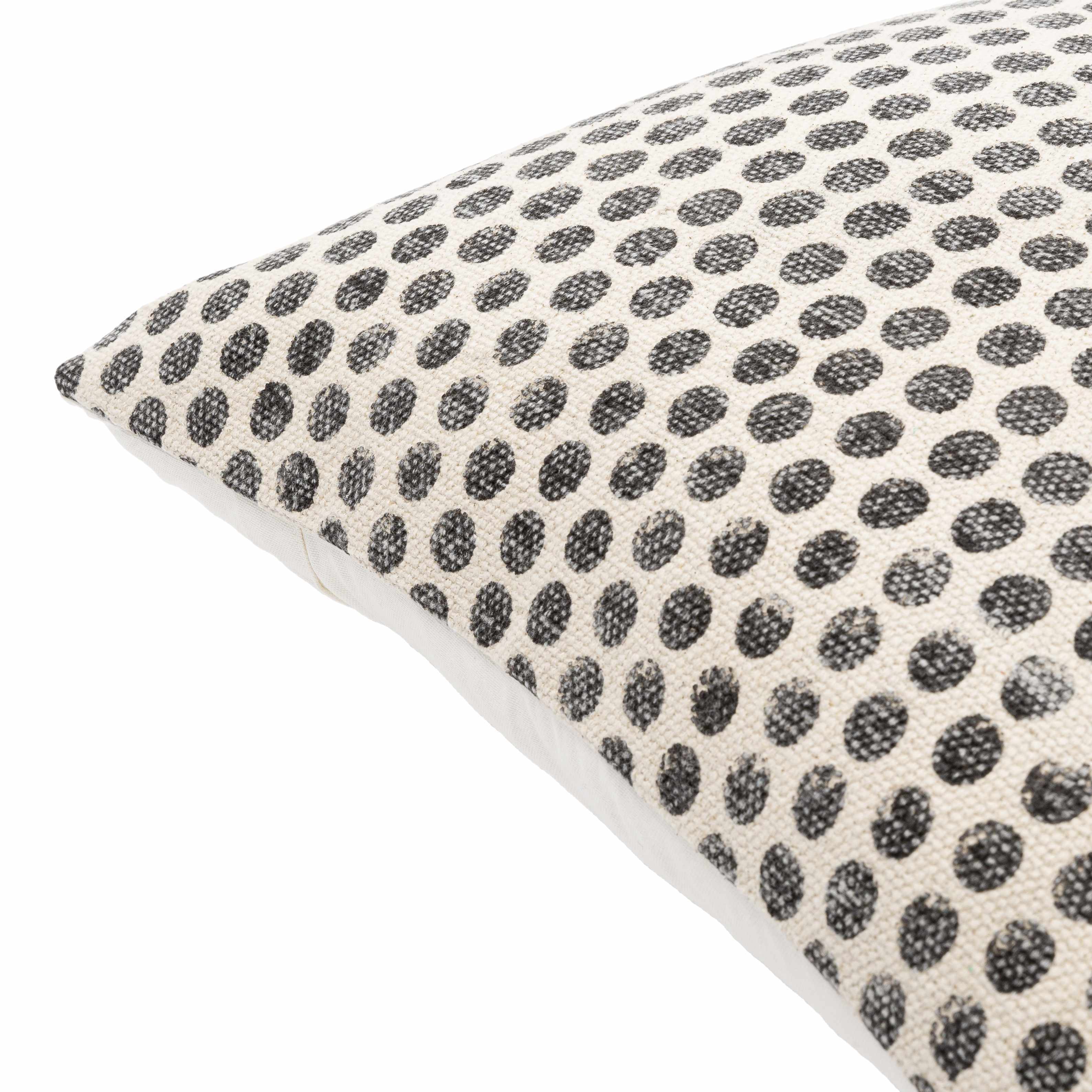 Jubasan Monochrome Dotted Cotton Throw Pillow-3