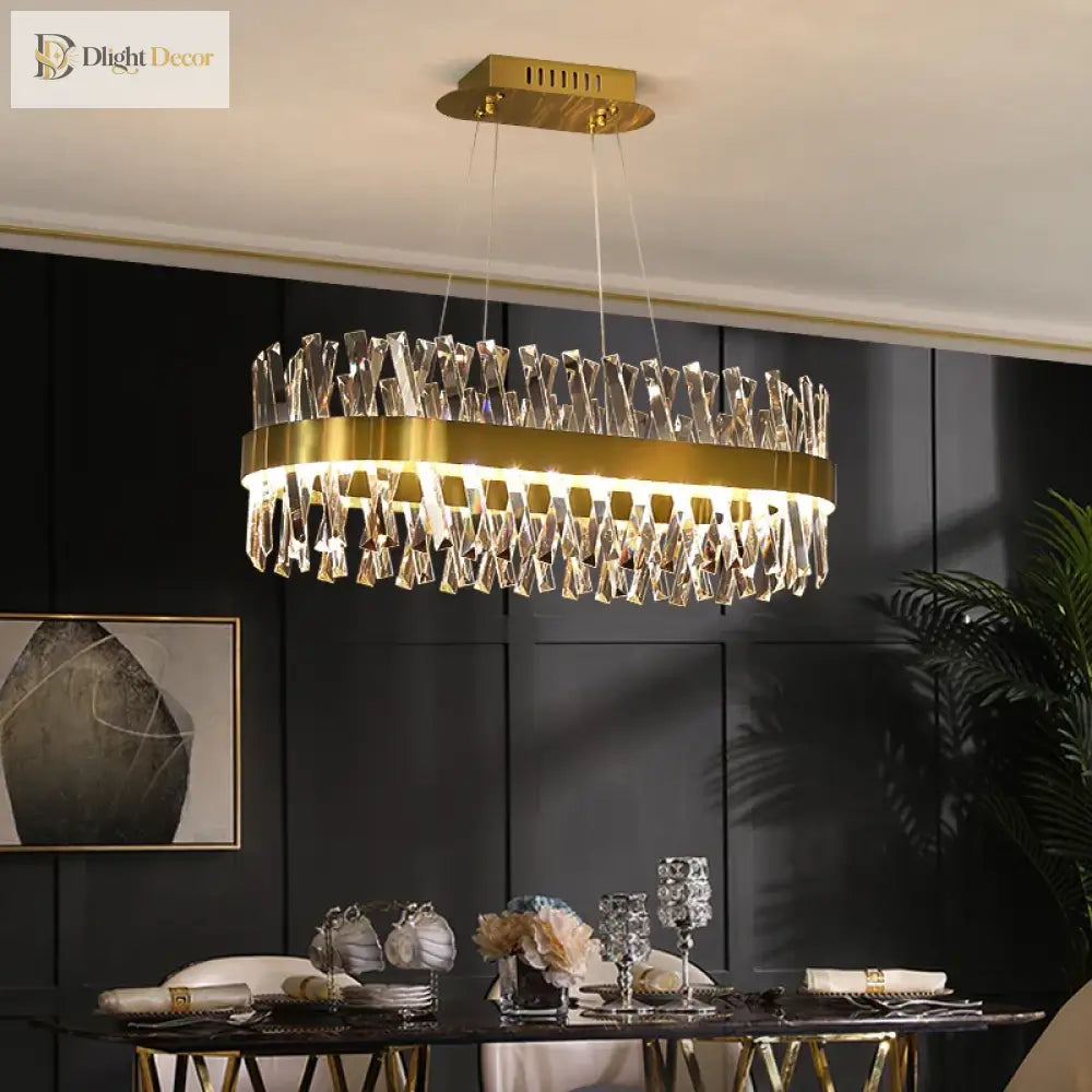 K9 LED Crystal Chandelier | Modern Dining Room Lighting