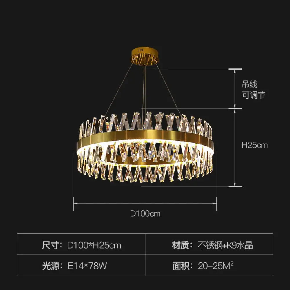 K9 LED Crystal Chandelier | Modern Dining Room Lighting
