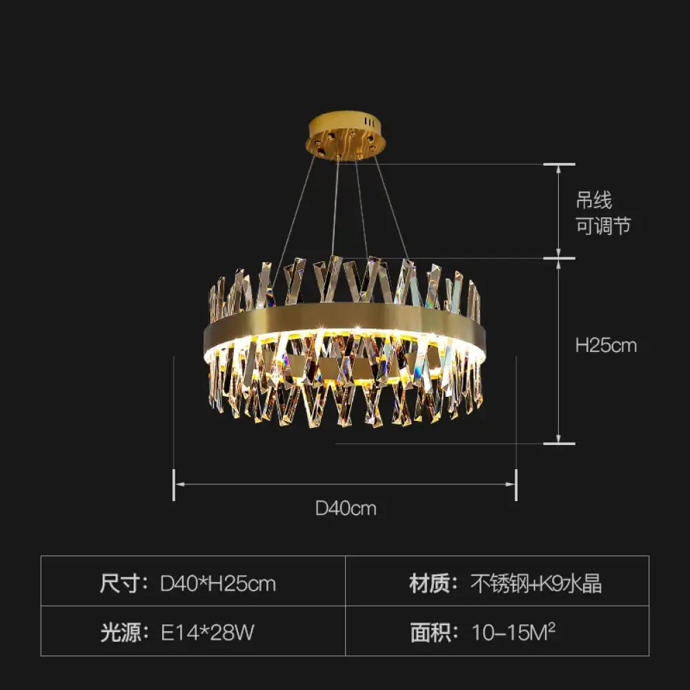 K9 LED Crystal Chandelier | Modern Dining Room Lighting
