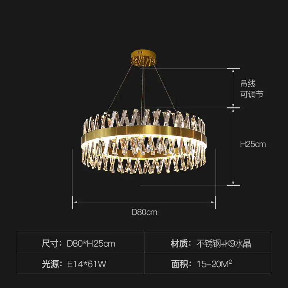 K9 LED Crystal Chandelier | Modern Dining Room Lighting
