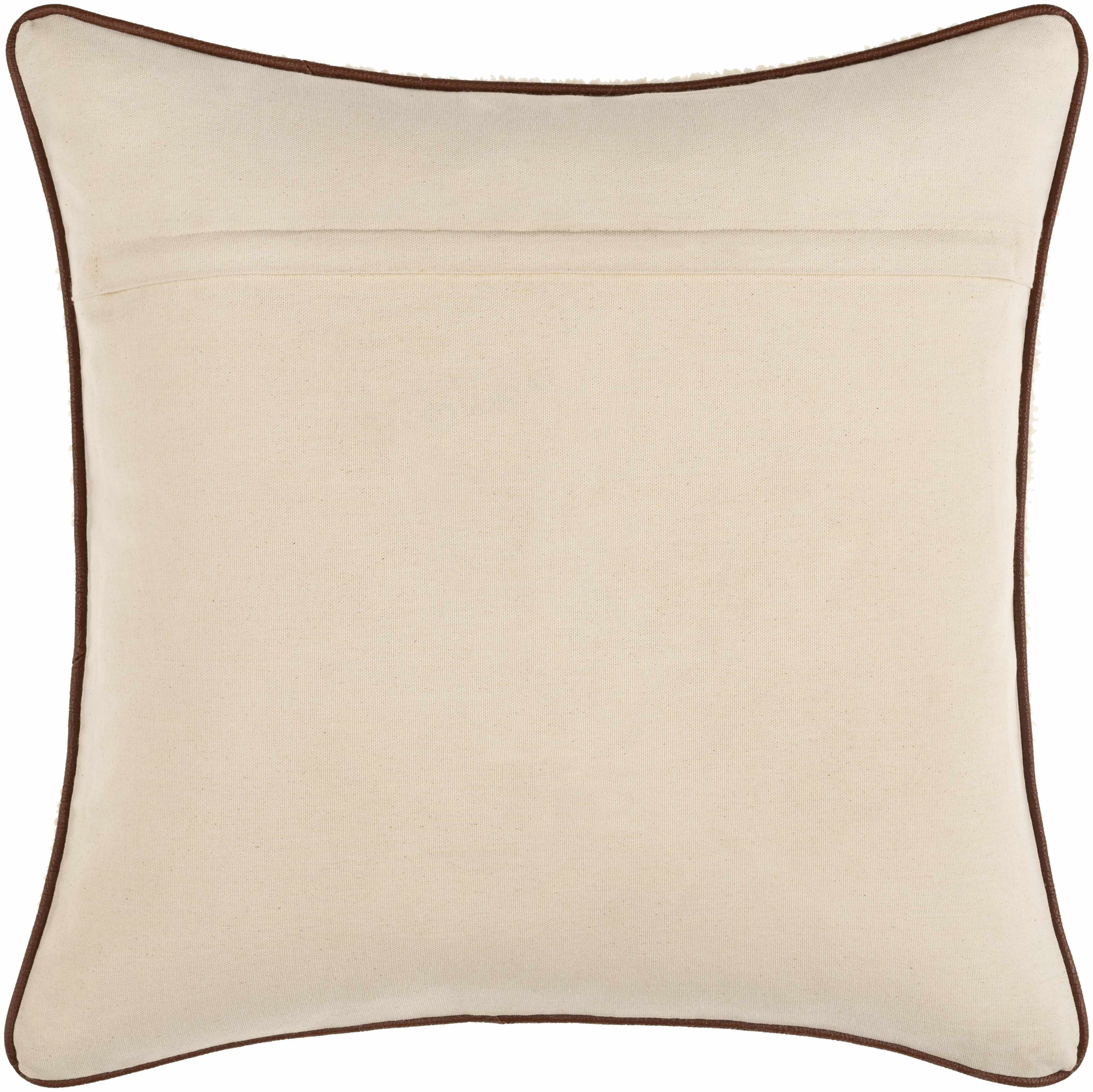 Kadirli Cream Faux Fur Pillow - Clearance-3