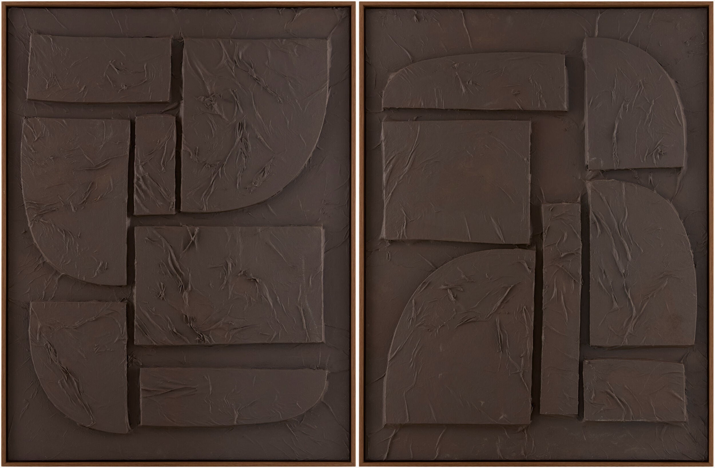 Soft Brick Red Modern Framed Wall Art for modern gallery walls-0