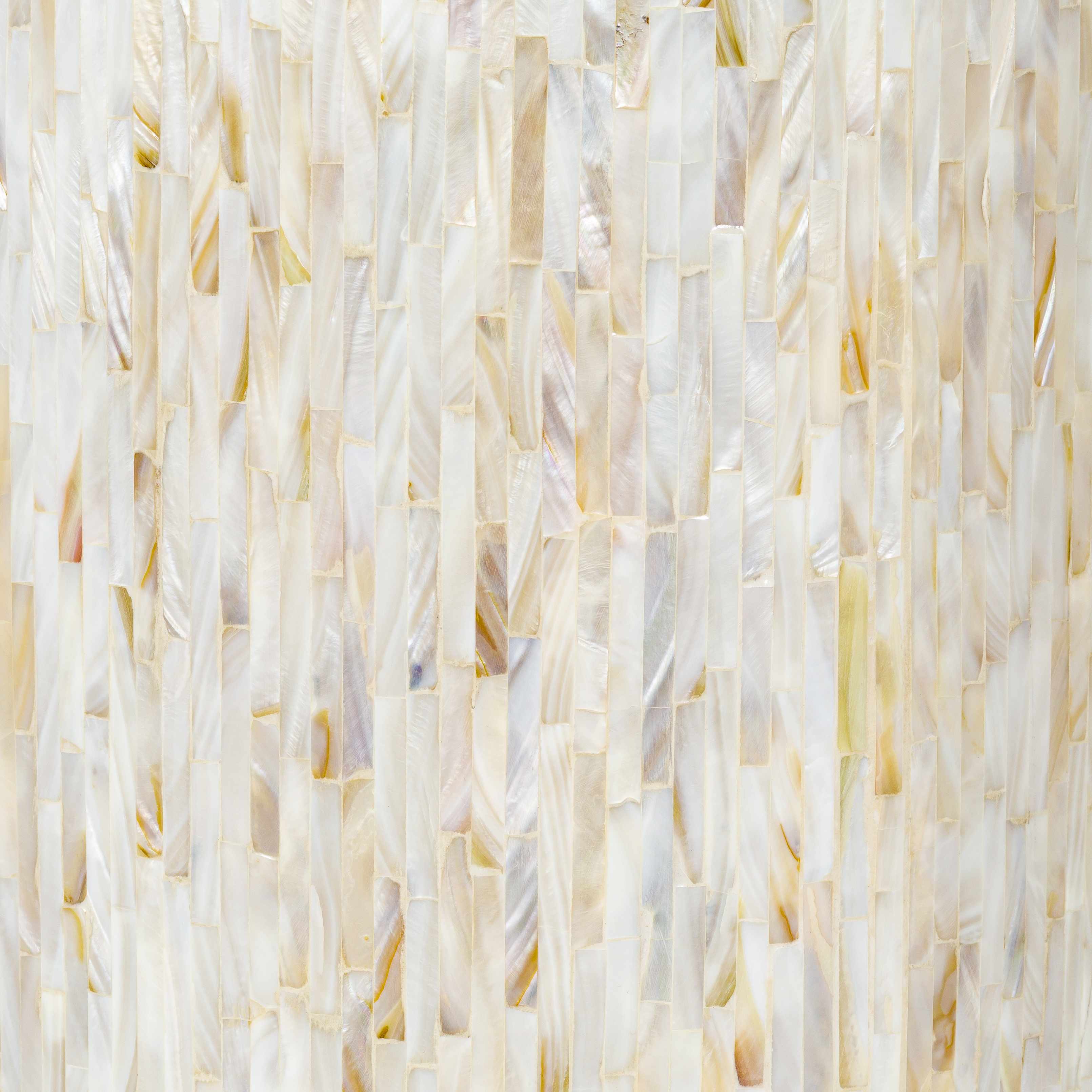 Katico Ivory Mosaic Cylinder End Table-2