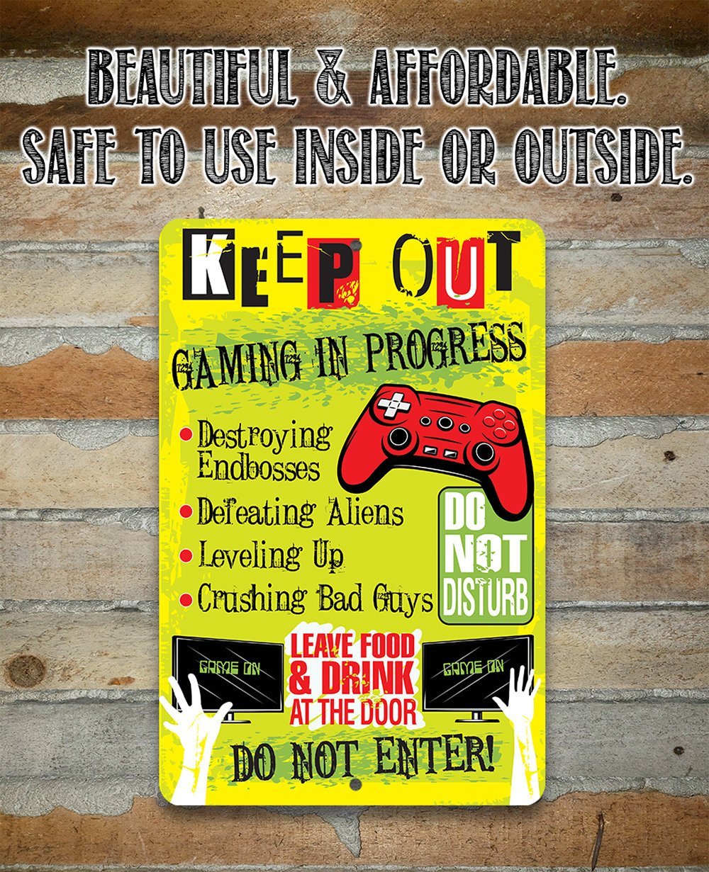 Keep Out Gamer - Metal Sign