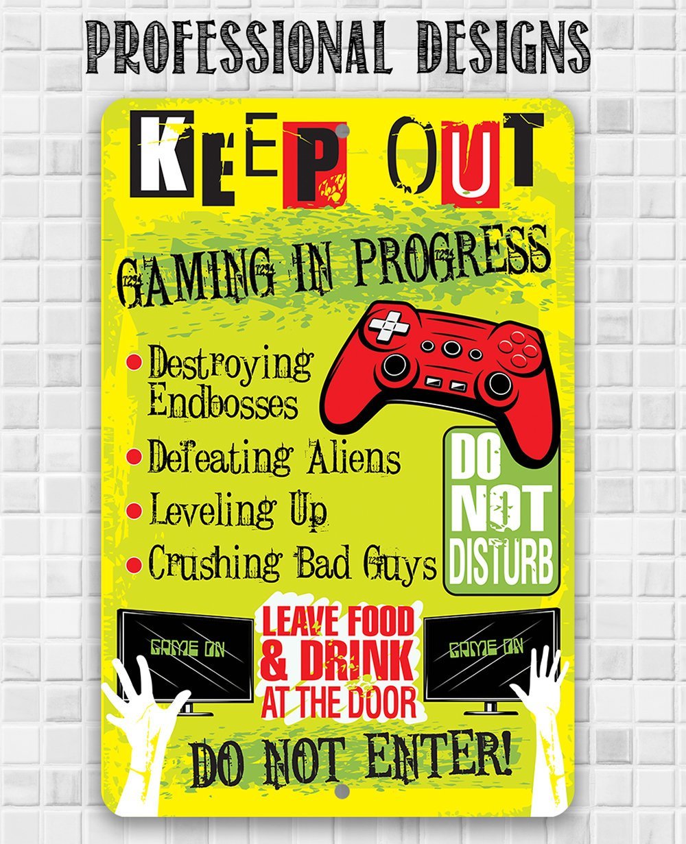 Keep Out Gamer - Metal Sign