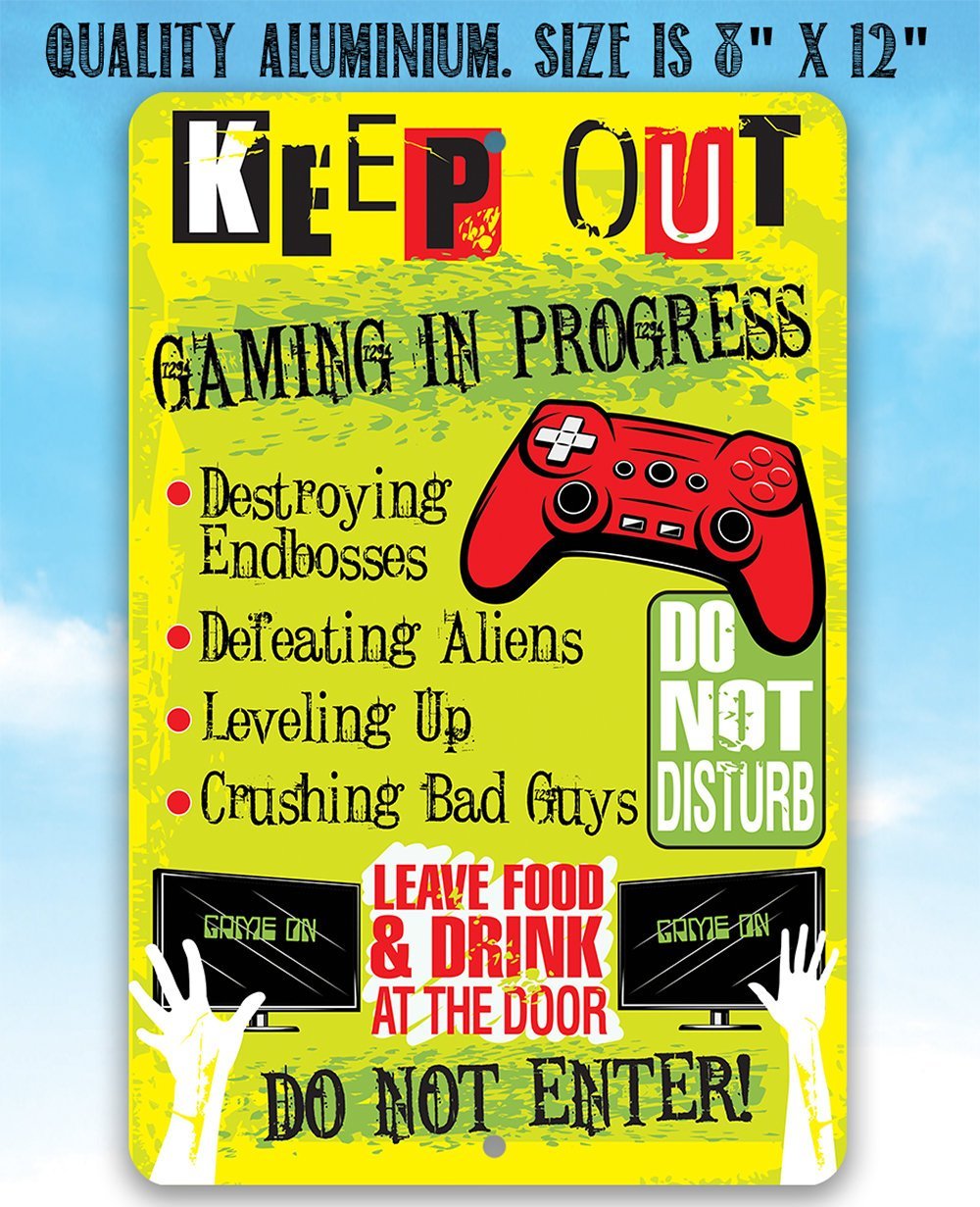 Keep Out Gamer - Metal Sign